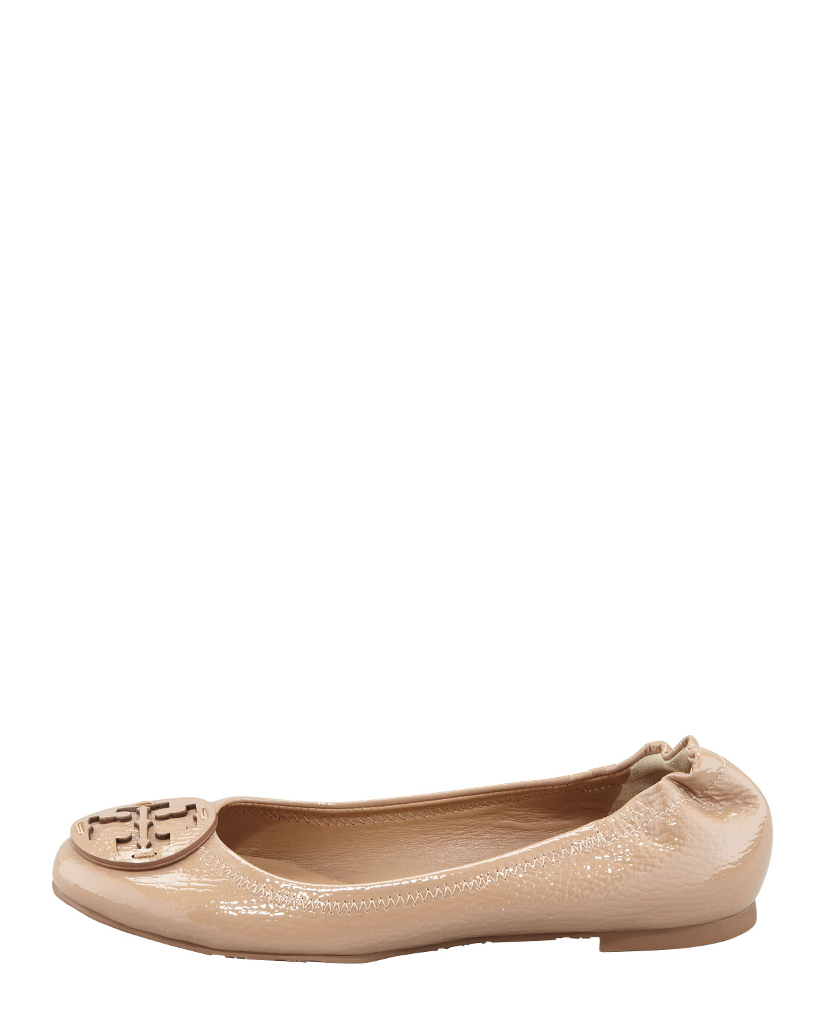 tory burch logo ballet flat