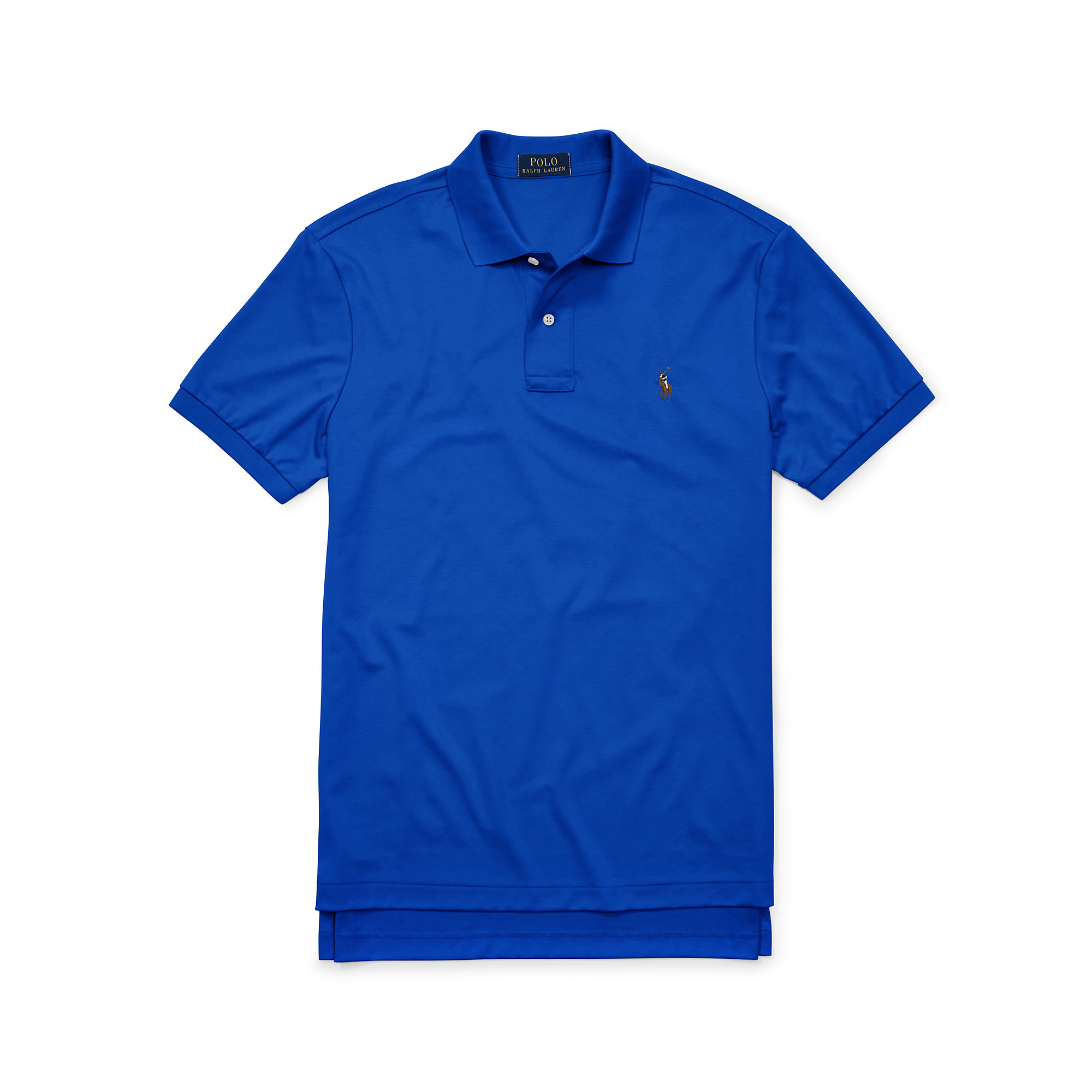 Polo ralph lauren Pima Soft-touch Polo Shirt in Blue for Men | Lyst