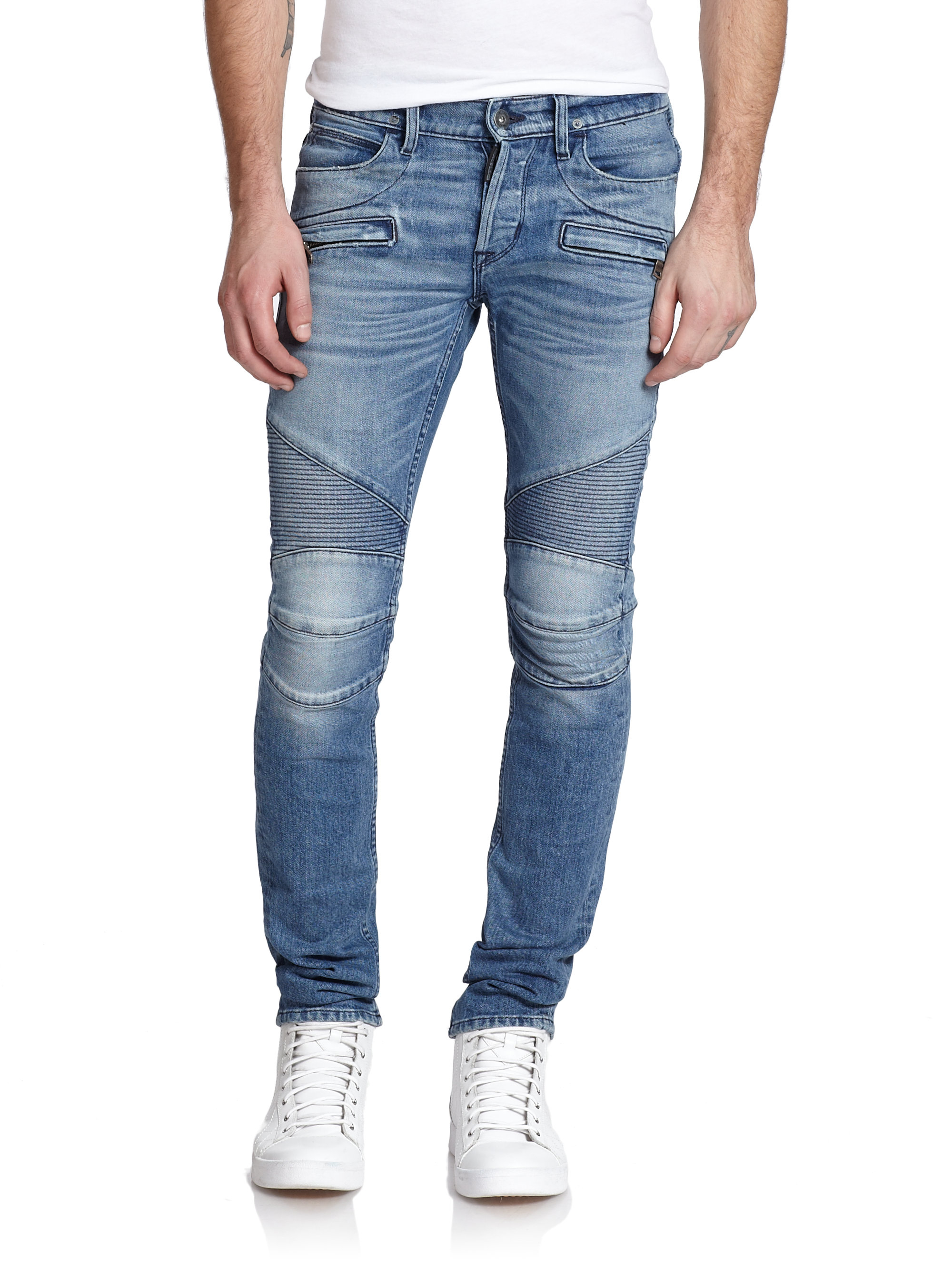 Lyst - Hudson Jeans Blinder Skinny Biker Jeans in Blue for Men