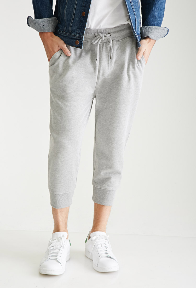 gray short sweatpants