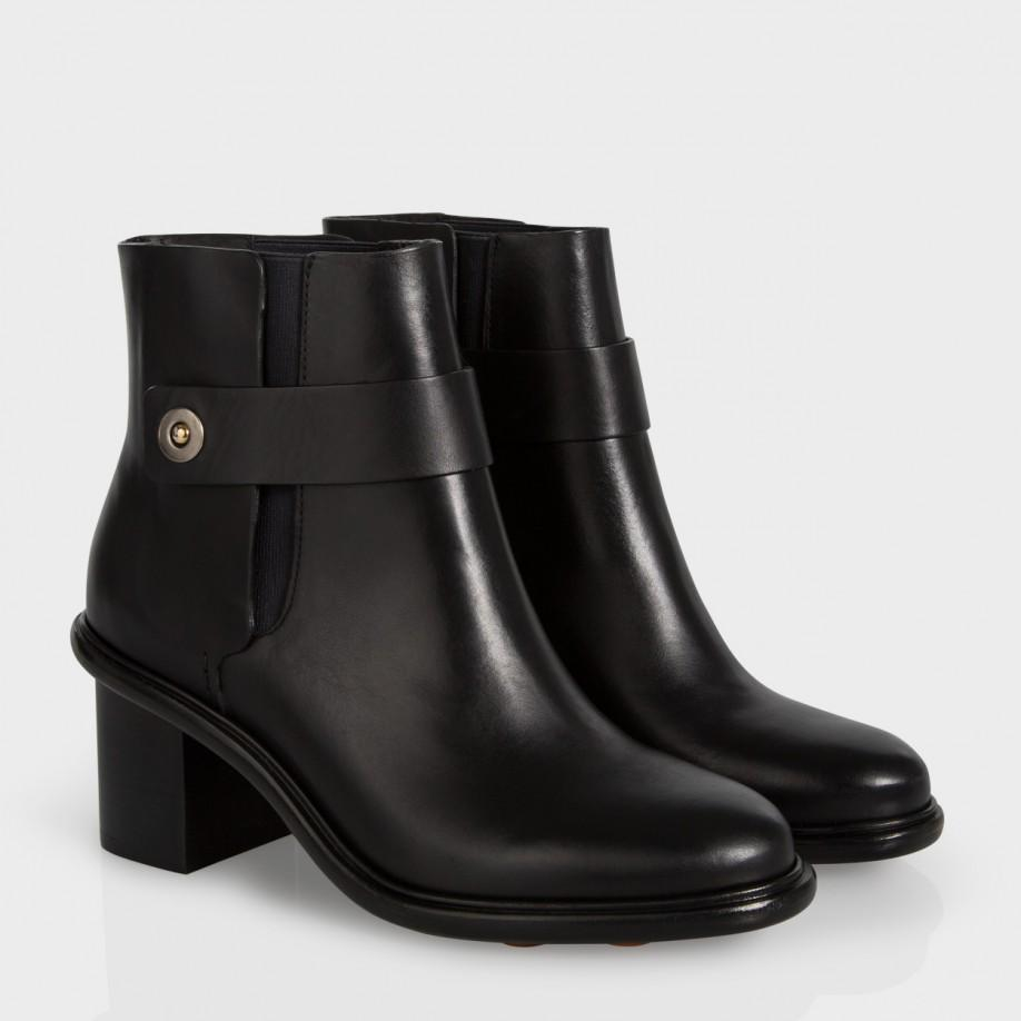 Lyst - Paul Smith Dukes Leather Ankle Boots in Black