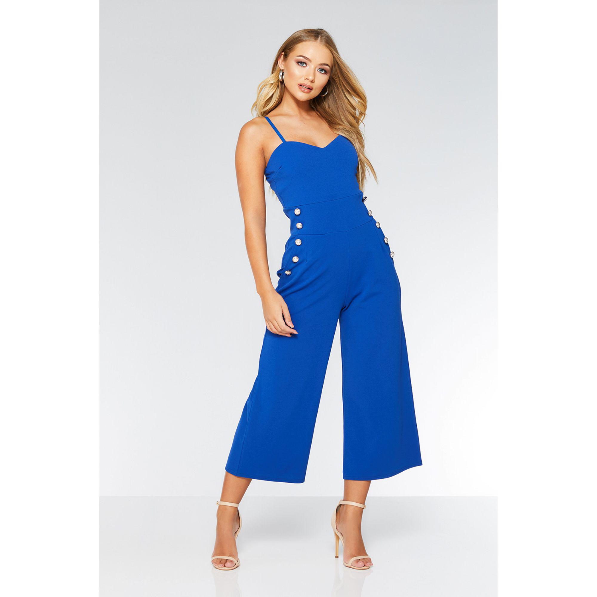 Ellos Size 8-16 UK Ladies Womans Black White Summer Evening Jumpsuit Play suit