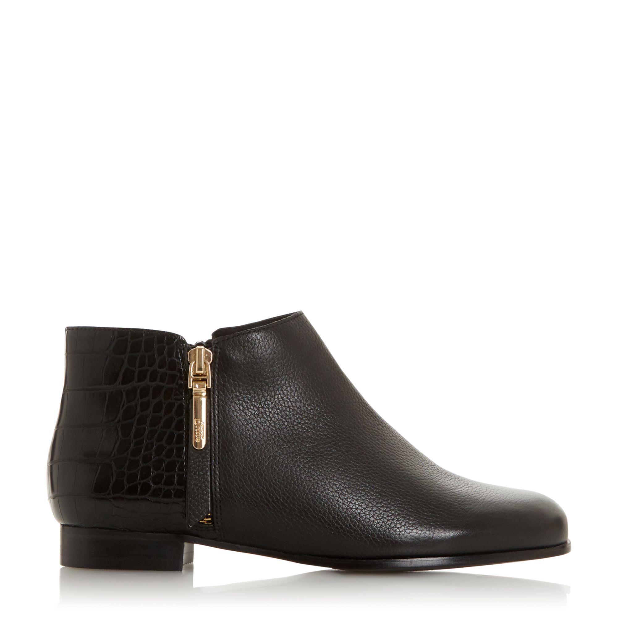 Dune Leather 'wf Pandan' Wide Fit Ankle Boots in Black - Lyst
