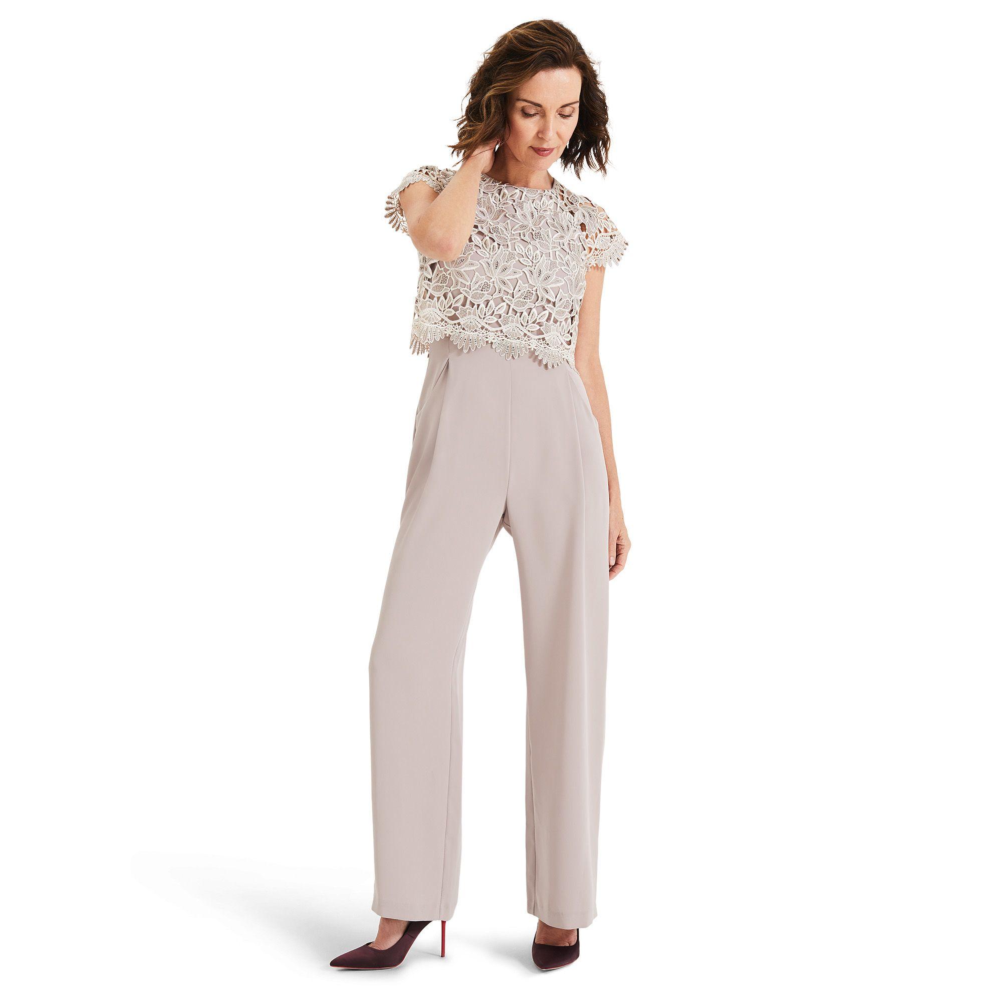 Phase Eight Cream Katy Lace Jumpsuit in Natural - Save 20% - Lyst