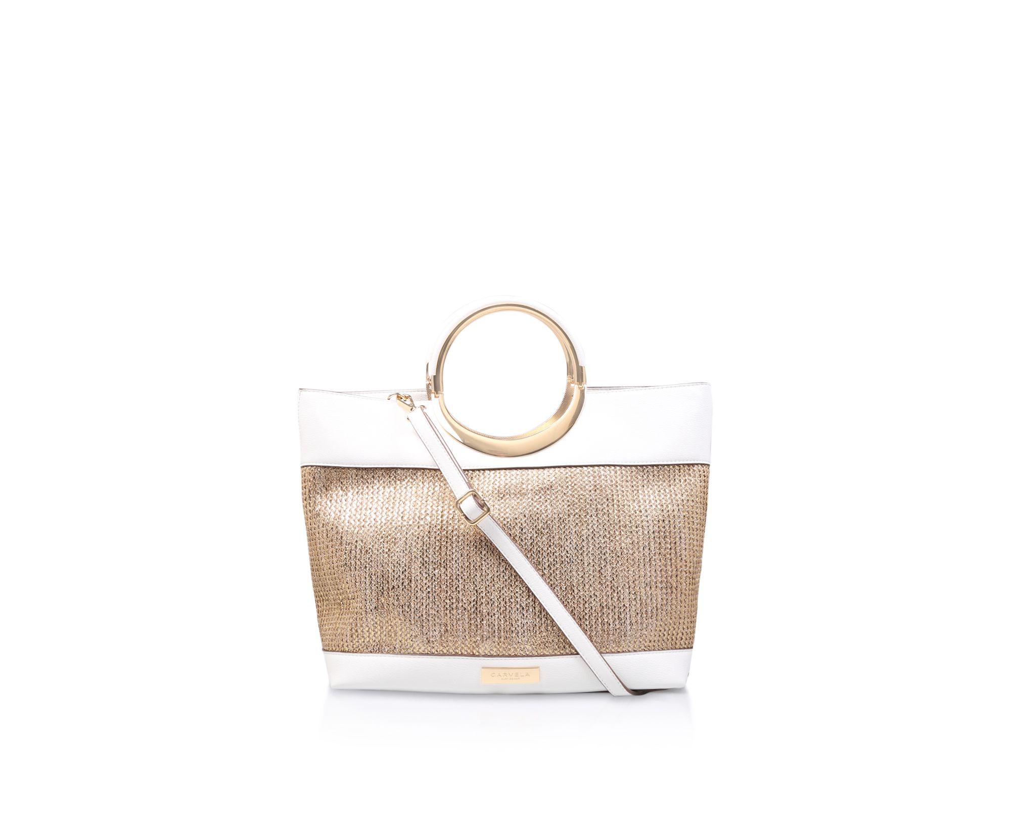 carvela gold bag