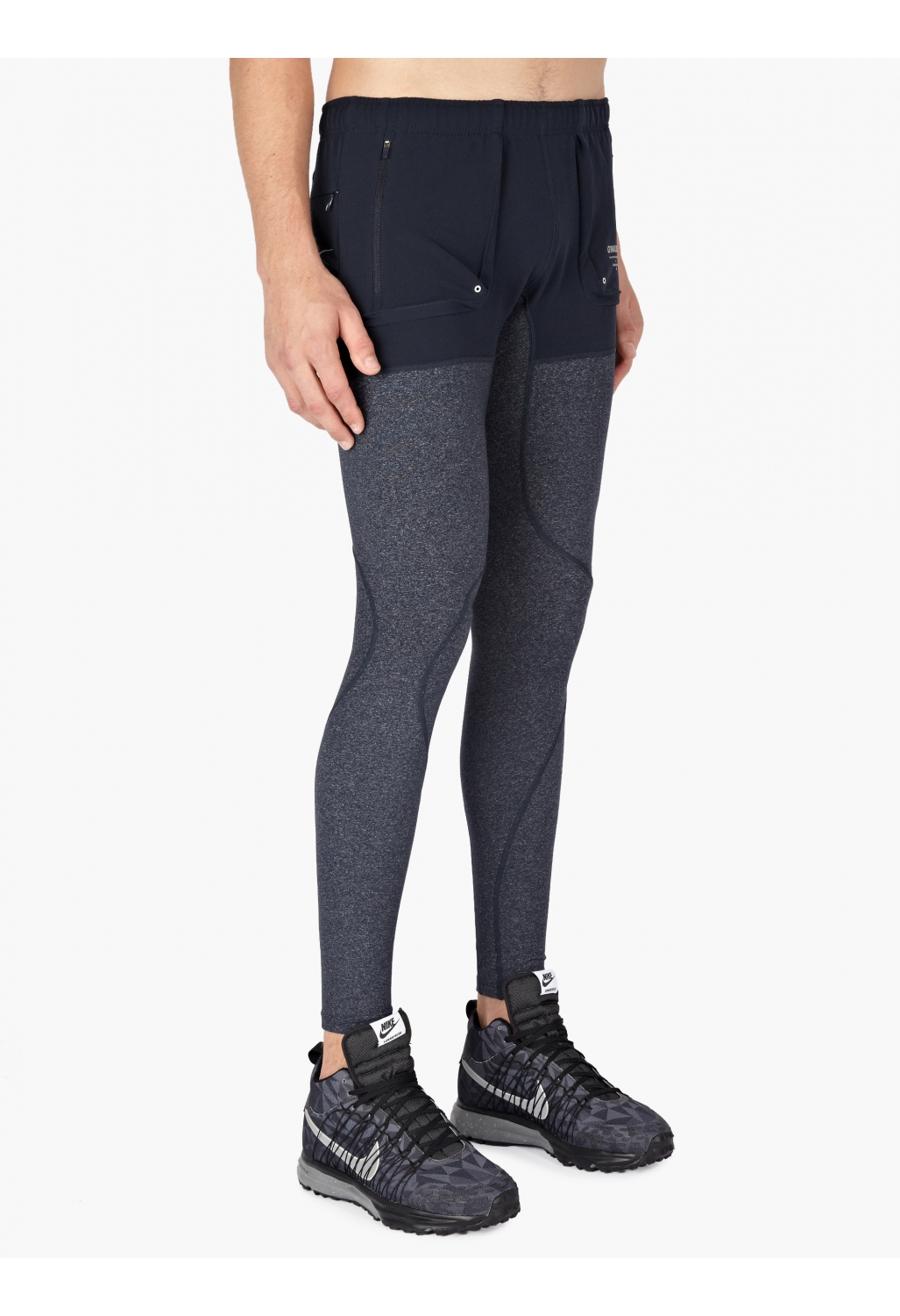 Nike x undercover gyakusou Navy Dri-fit Utility Long Running Tights in ...