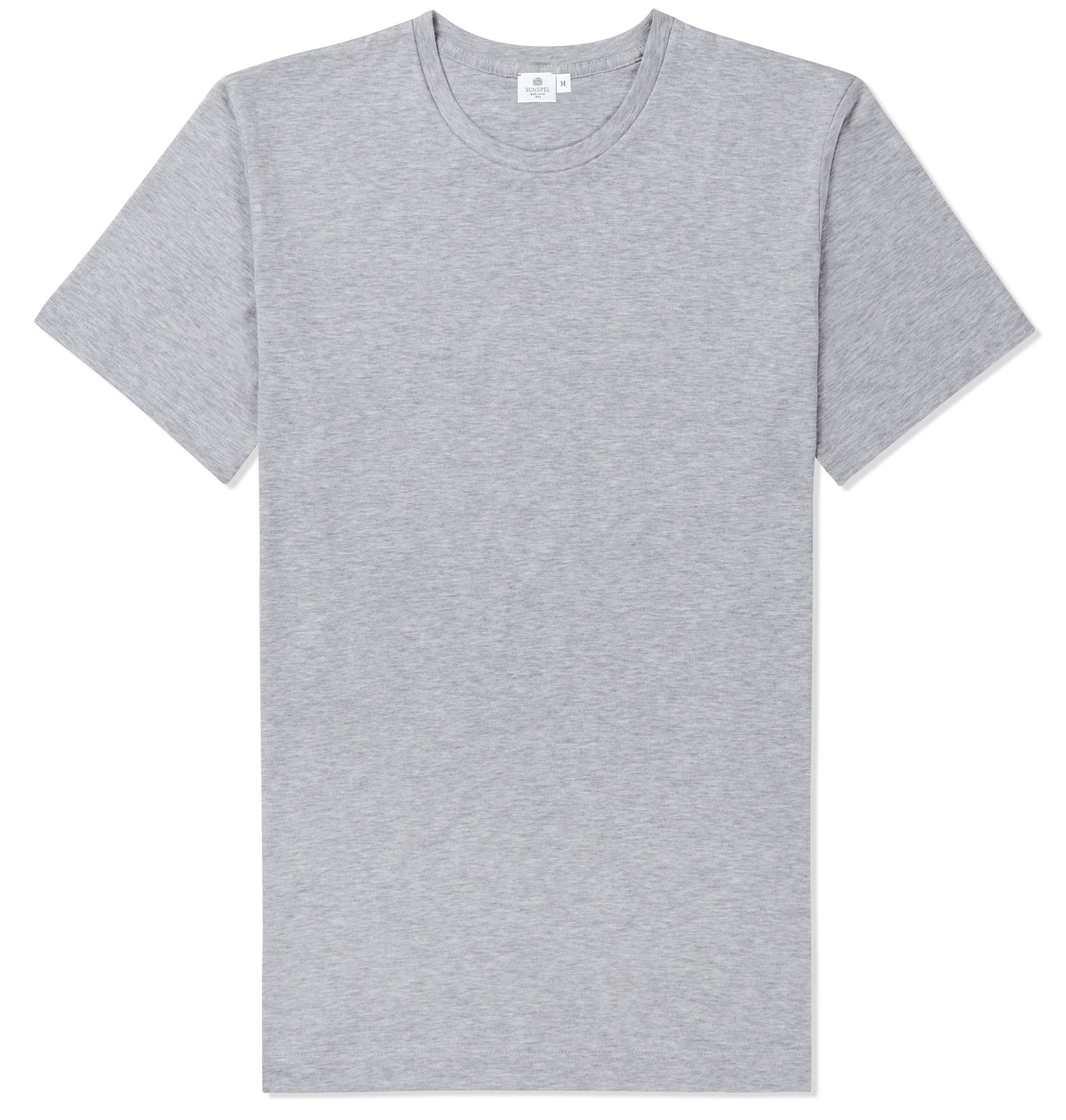 Lyst - Sunspel Riviera Crew Neck T-Shirt in Gray for Men