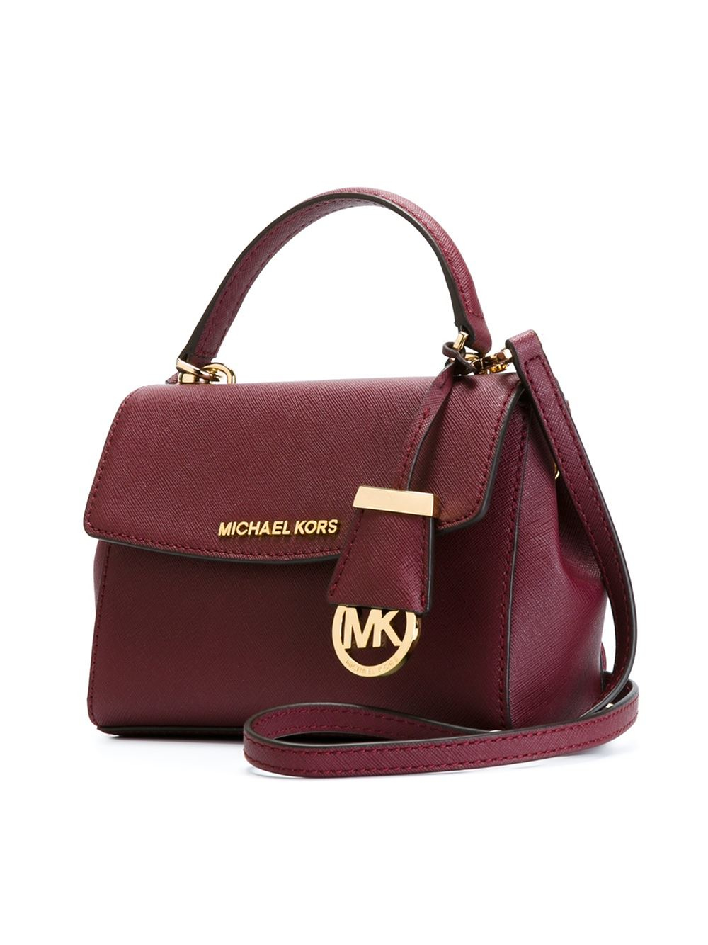 Lyst - Michael Michael Kors Ava Extra-Small Cross-Body Bag in Red