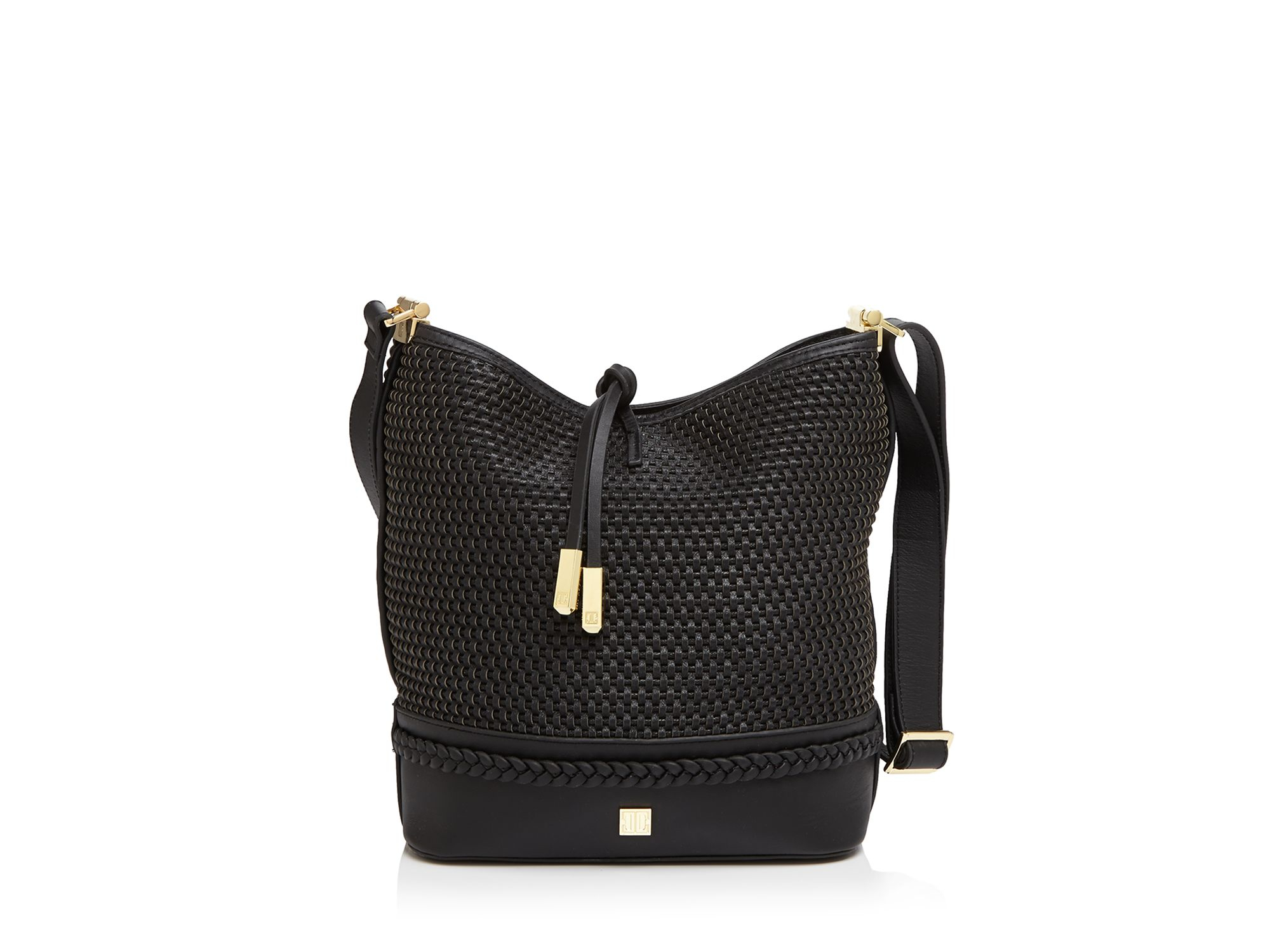 Lyst Ivanka Trump Shoulder Bag Briarcliff Bucket Woven In Black Gallery