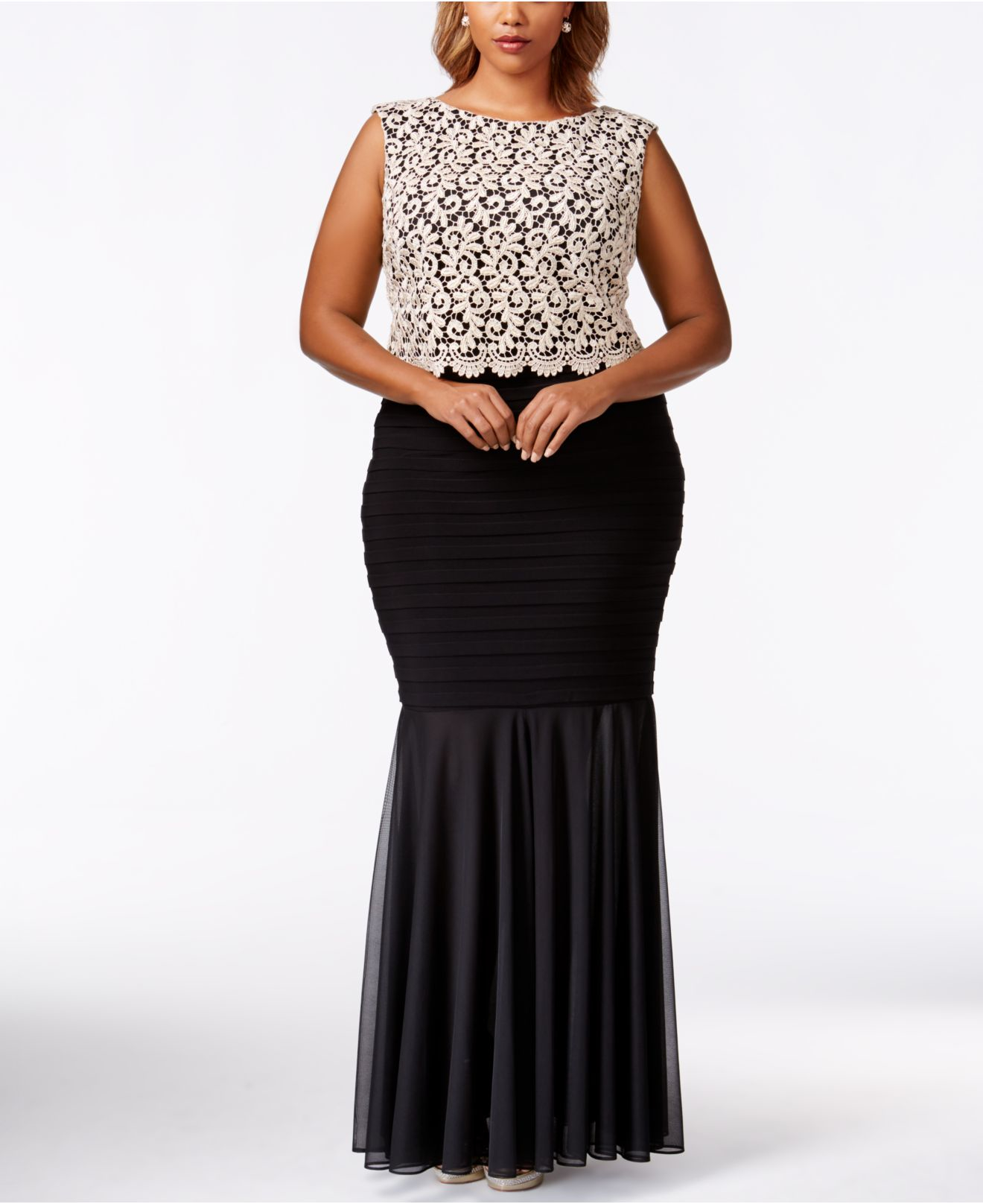 Betsy and Adam Plus Size Evening Dresses