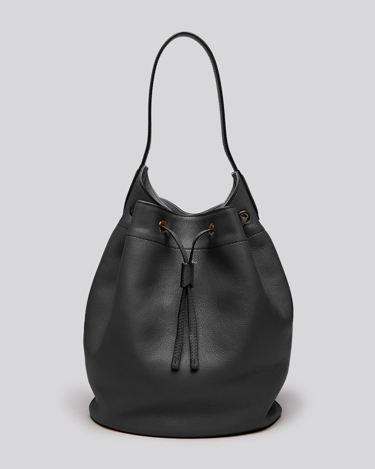 Max Mara Shoulder Bag - Medium Bucket in Black - Lyst