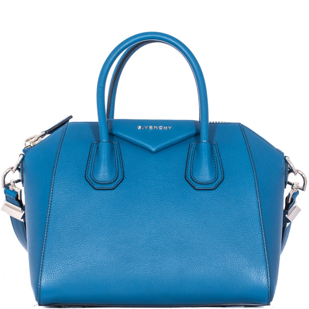 Givenchy Blue Hammered Leather Small 