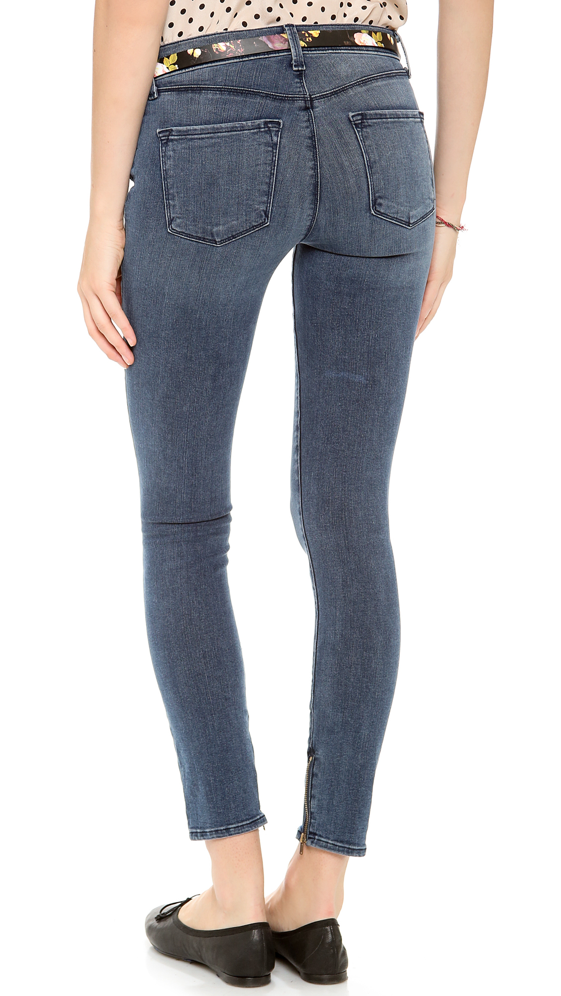 Lyst - J Brand Maria Cropped Jeans in Blue