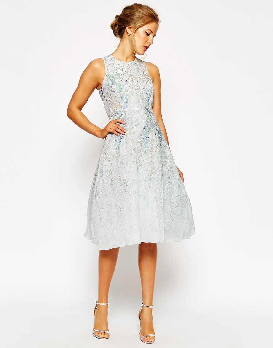 Lyst - Coast Molly Dress In Print in Blue