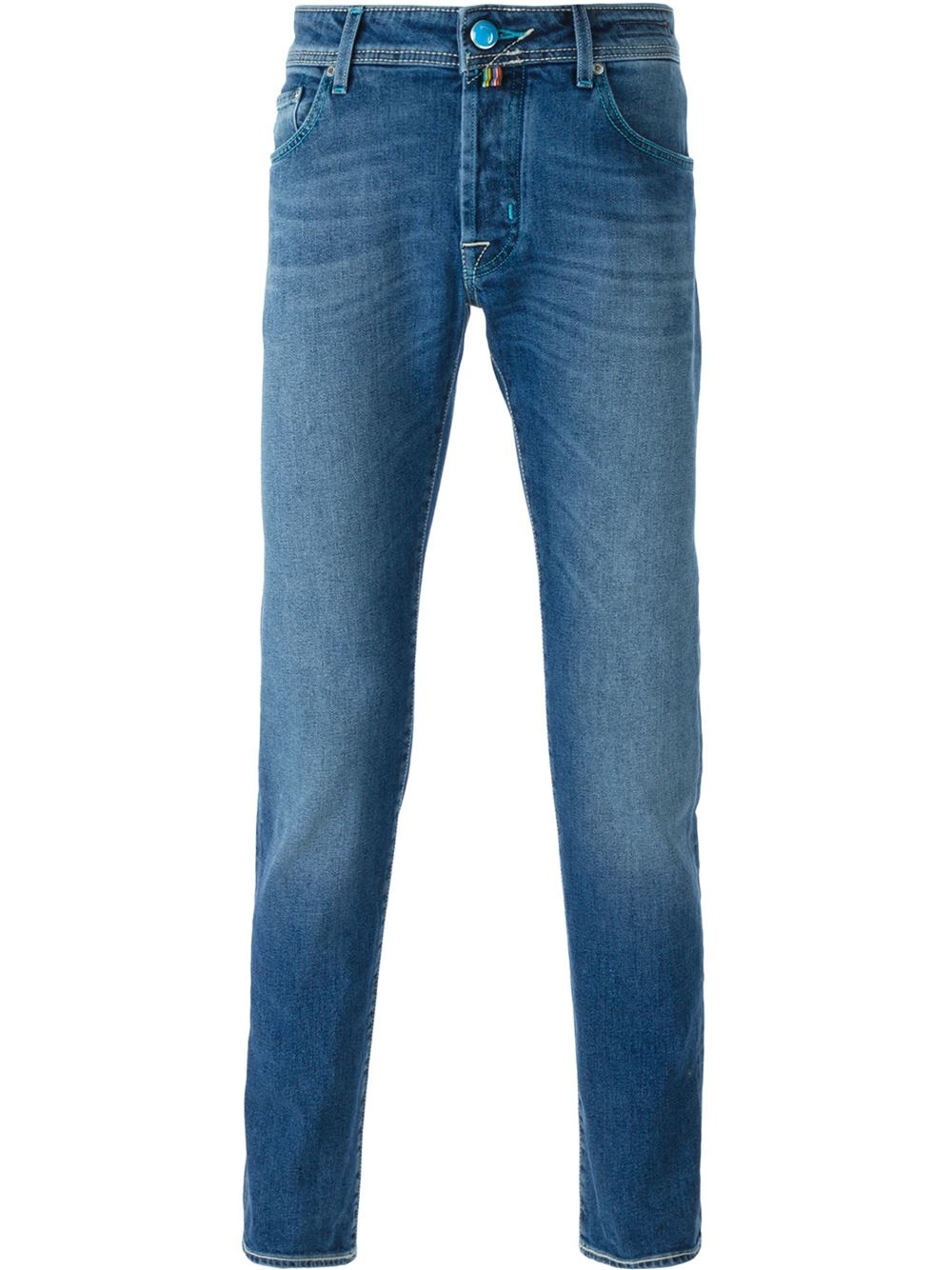 Jacob cohen Pocket Square Detail Jeans in Blue for Men | Lyst