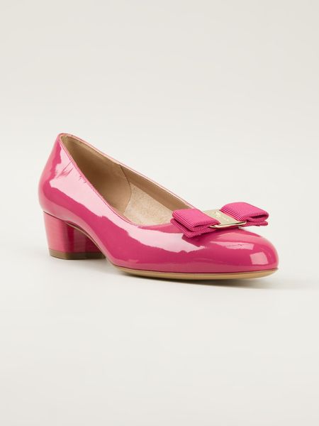 Ferragamo Vara Pump in Pink (pink & purple) | Lyst