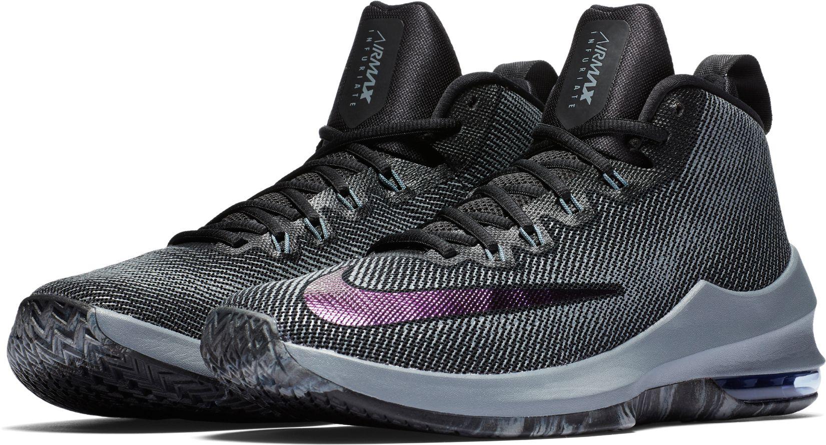 Lyst Nike Air Max Infuriate Mid Premium Basketball scarpe in Nero Lyst Nike Air Max Infuriate Mid Mid Infuriate Premium Basketball scarpe in Nero 27db58
