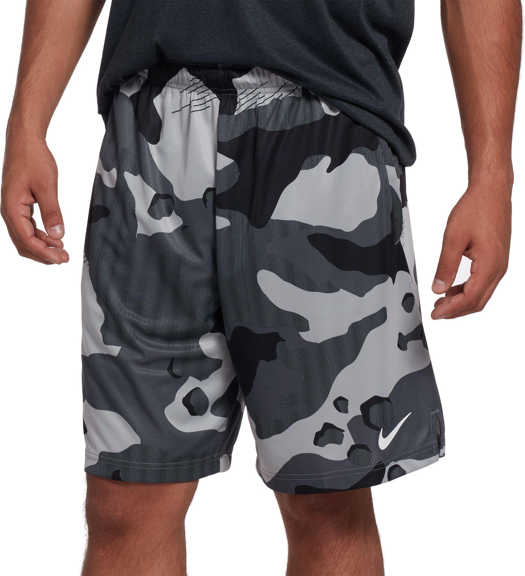 Nike Dri-fit Camo Training Shorts in lt/Smoke/Grey/White (Gray) for Men - Lyst