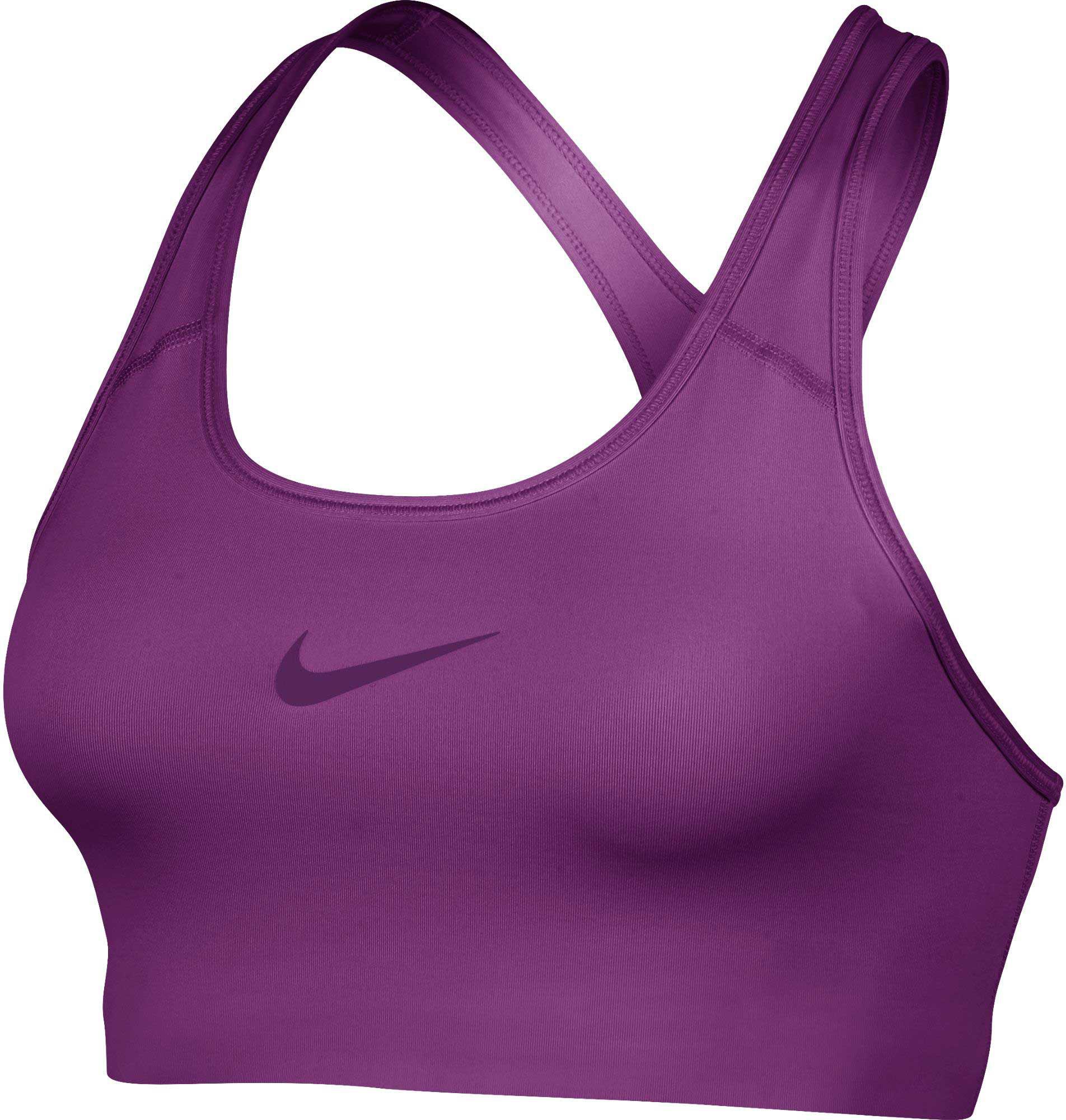 Nike Pro Classic Swoosh Compression Sports Bra in Purple - Lyst
