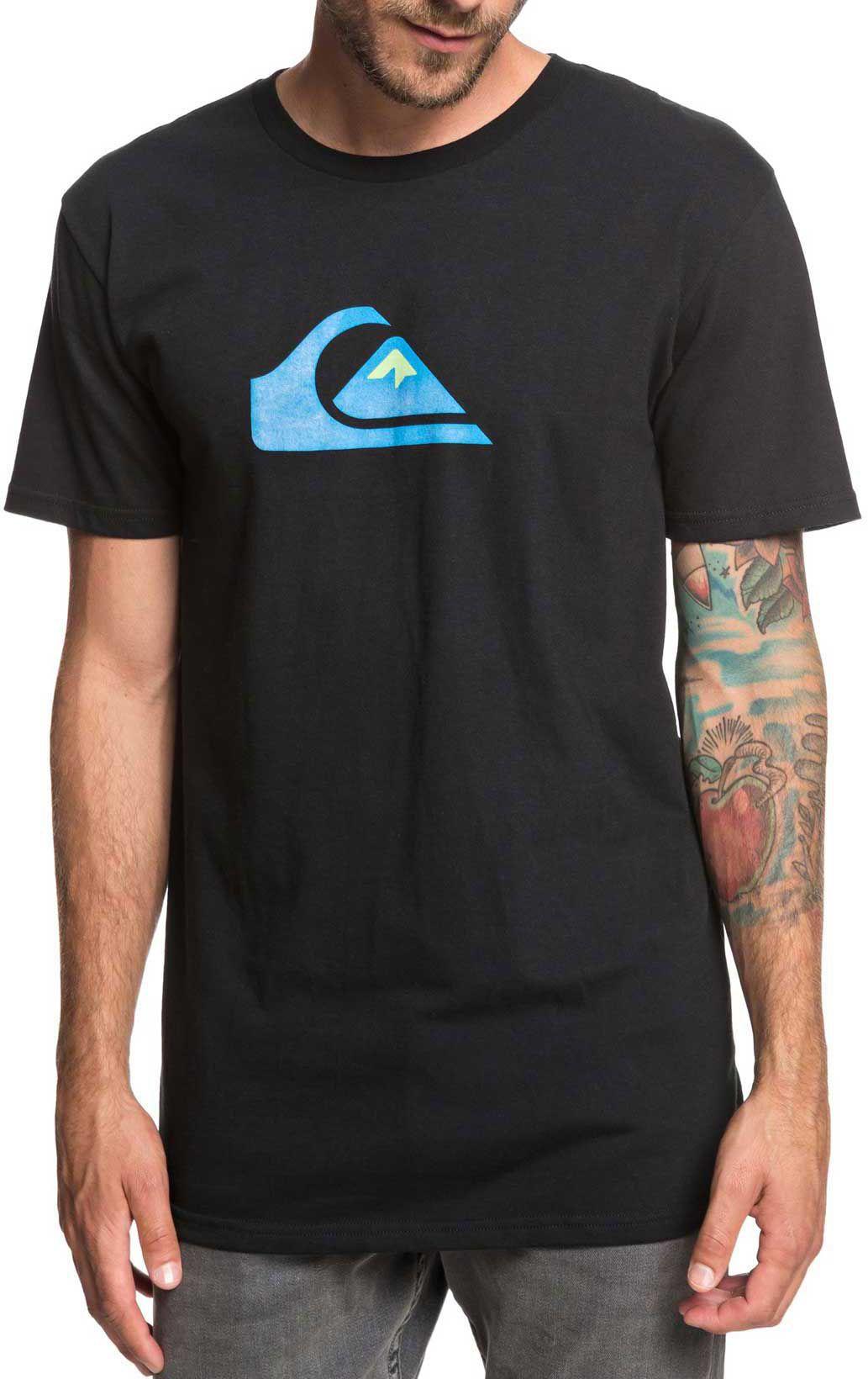 Quiksilver Logo Short Sleeve Tshirt in Black for Men Lyst