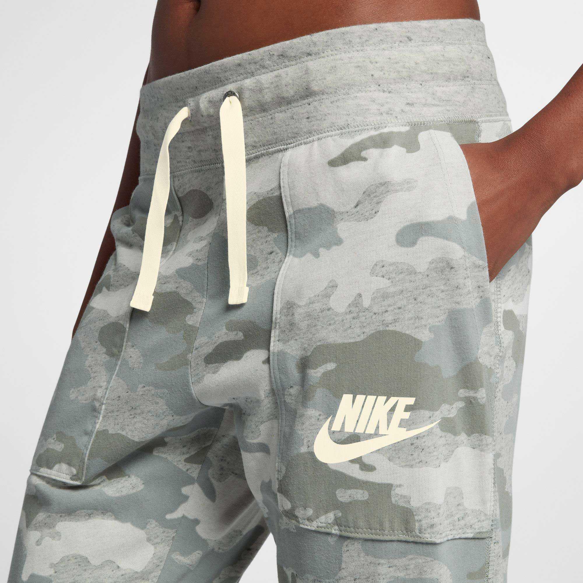 nike women's sportswear gym vintage camo joggers