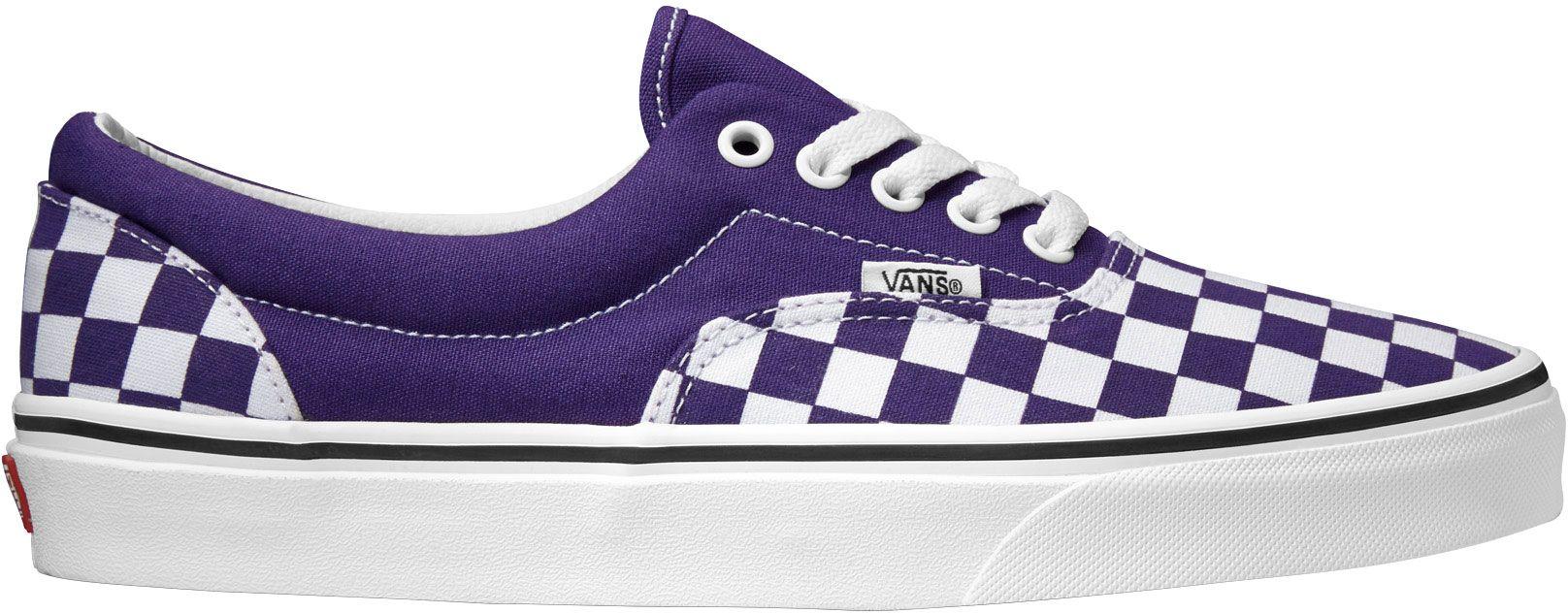 purple and turquoise vans