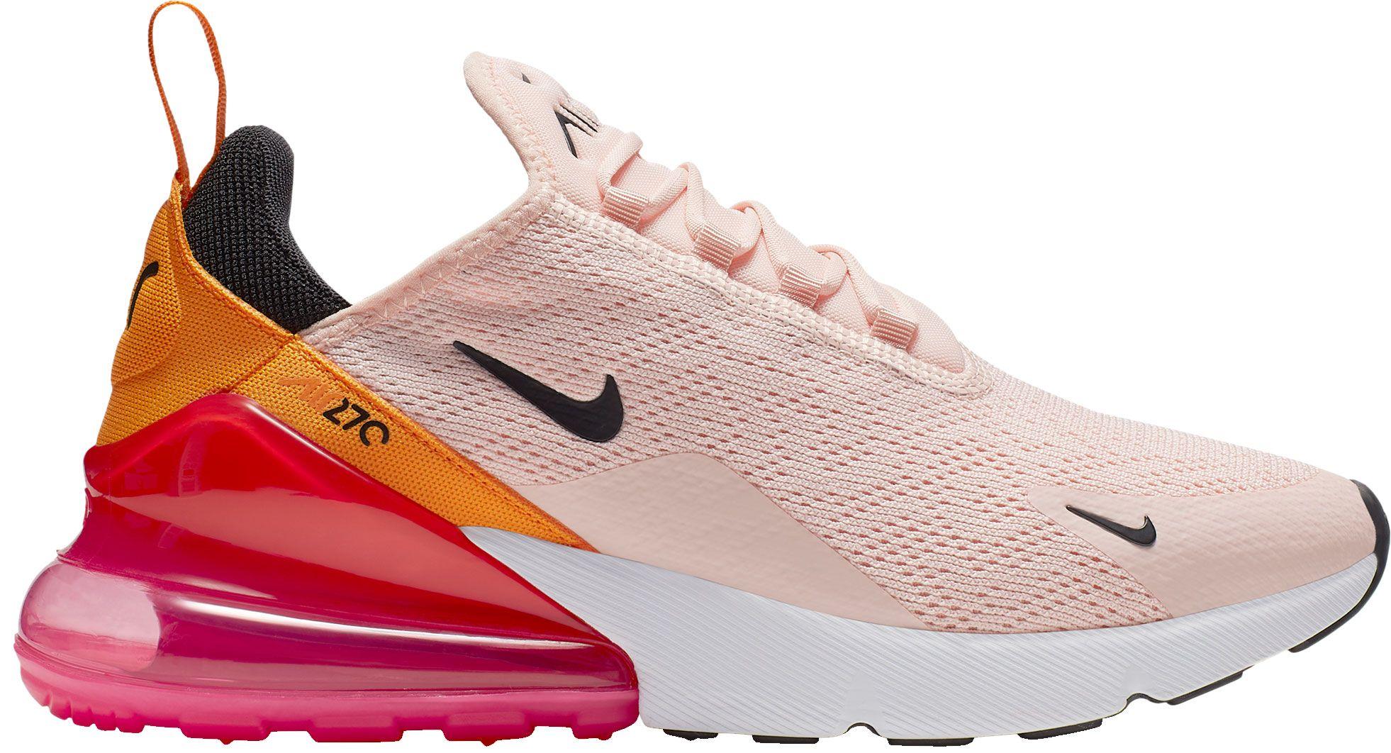 Nike Rubber Air Max 270 Shoes in Pink/Orange/Black (Pink) - Lyst