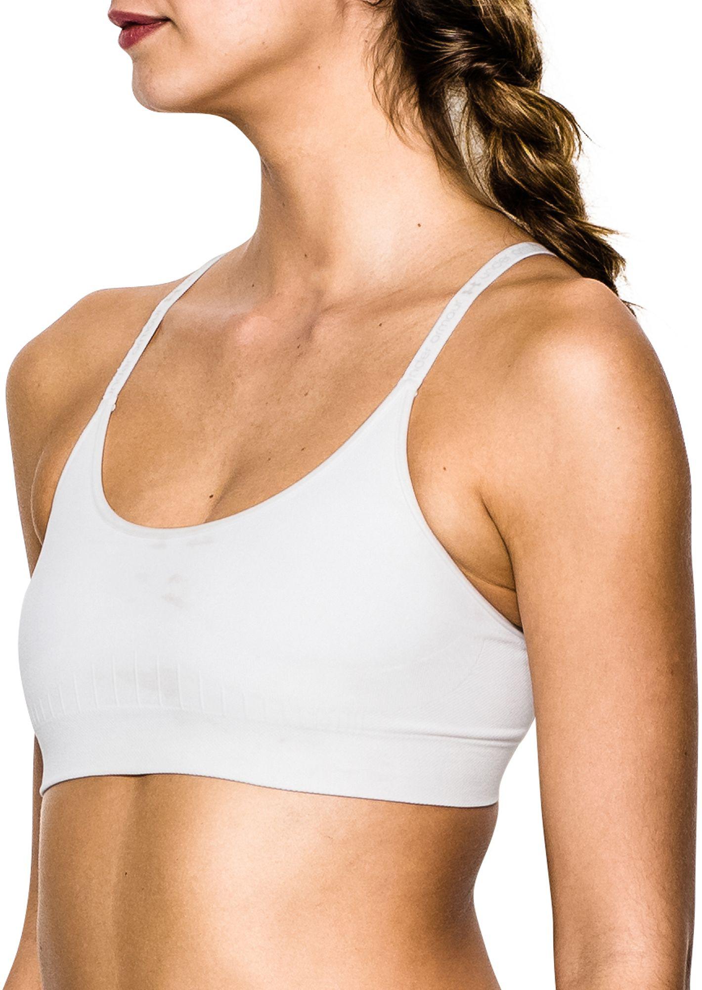 under armour seamless sports bra white