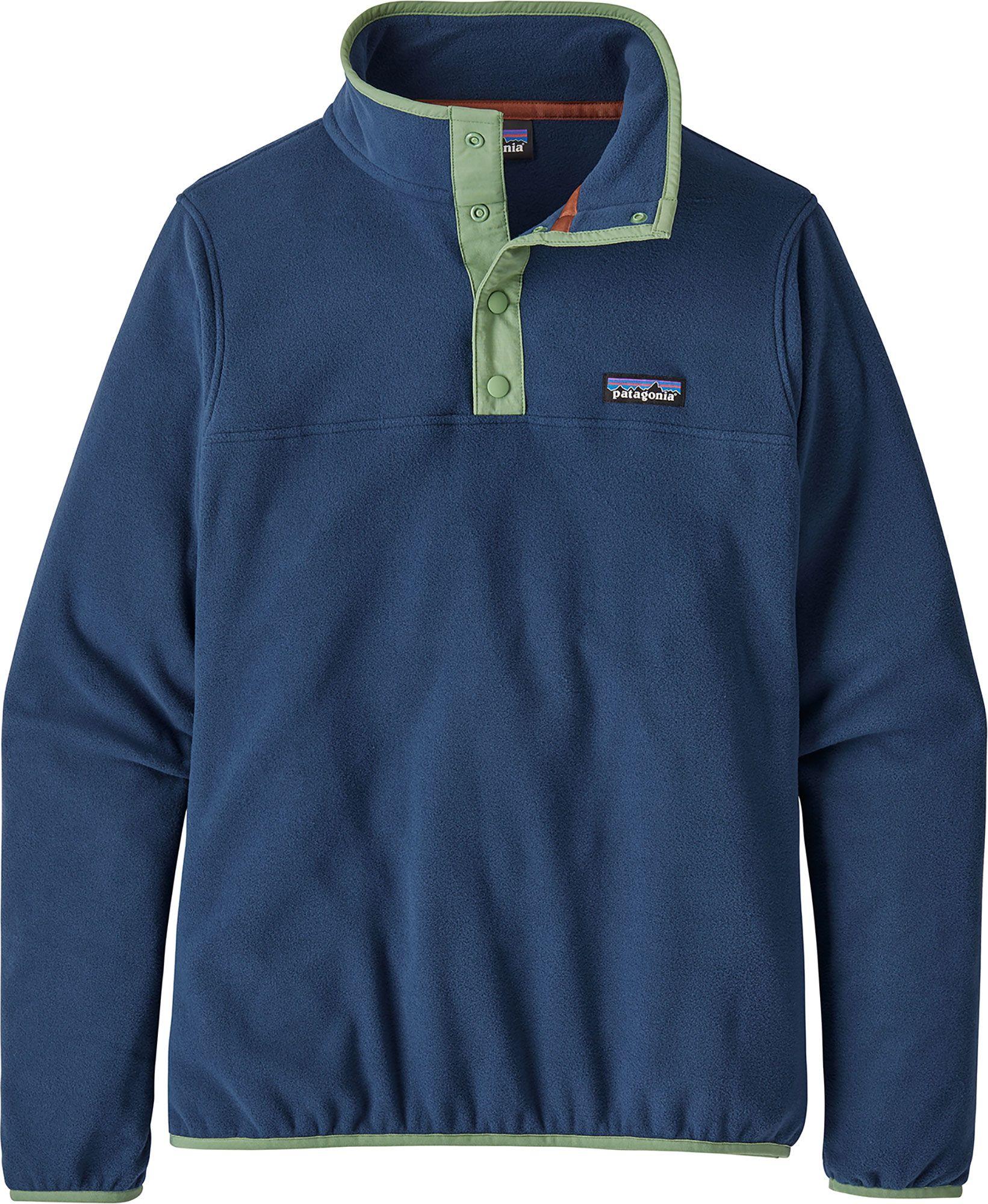 Patagonia Fleece Micro D Snap-t Pullover in Stone/Blue (Blue) - Lyst