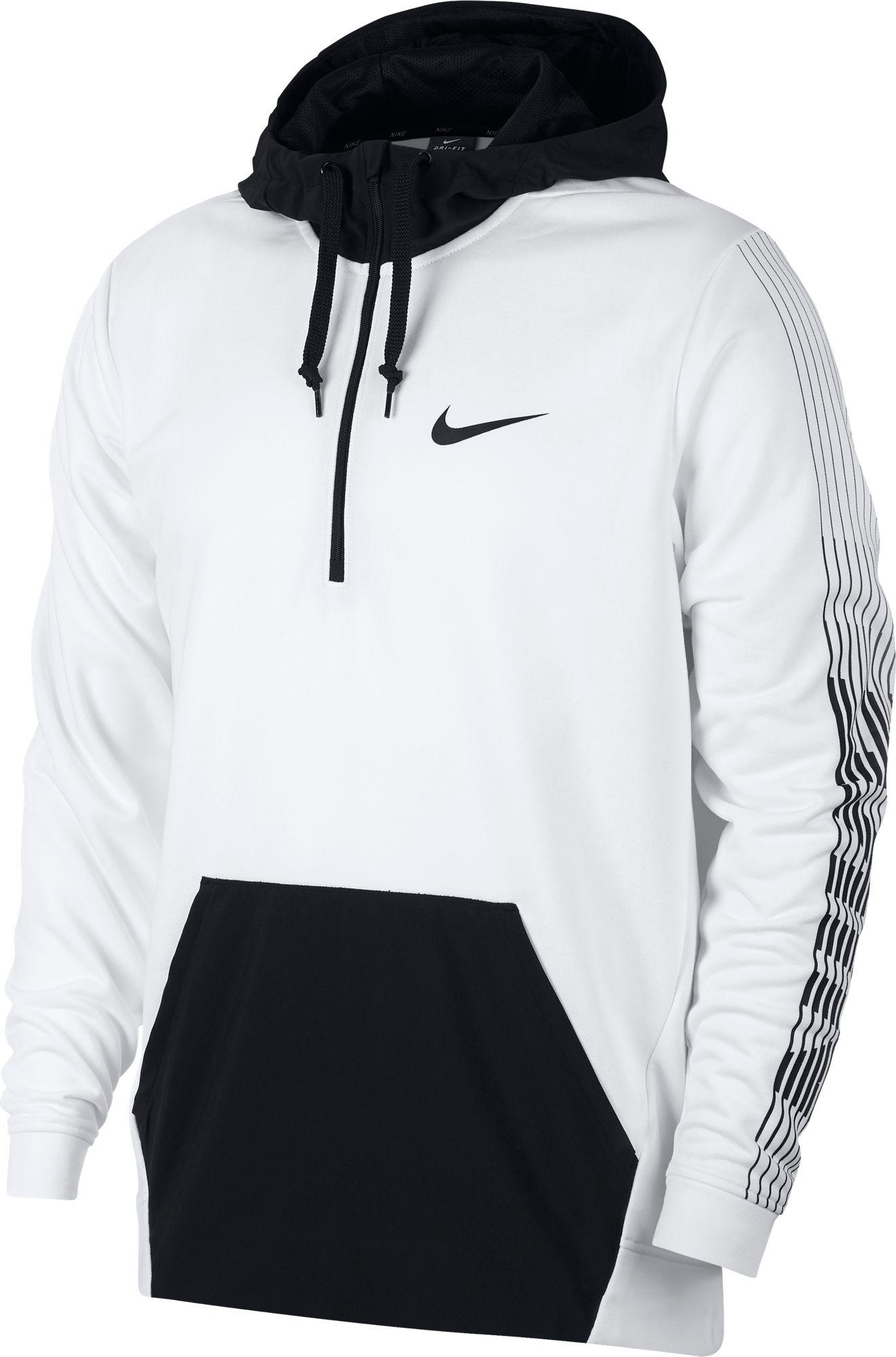 Nike Dry Fleece Training Hoodie In Whiteblackblack White For Men Lyst