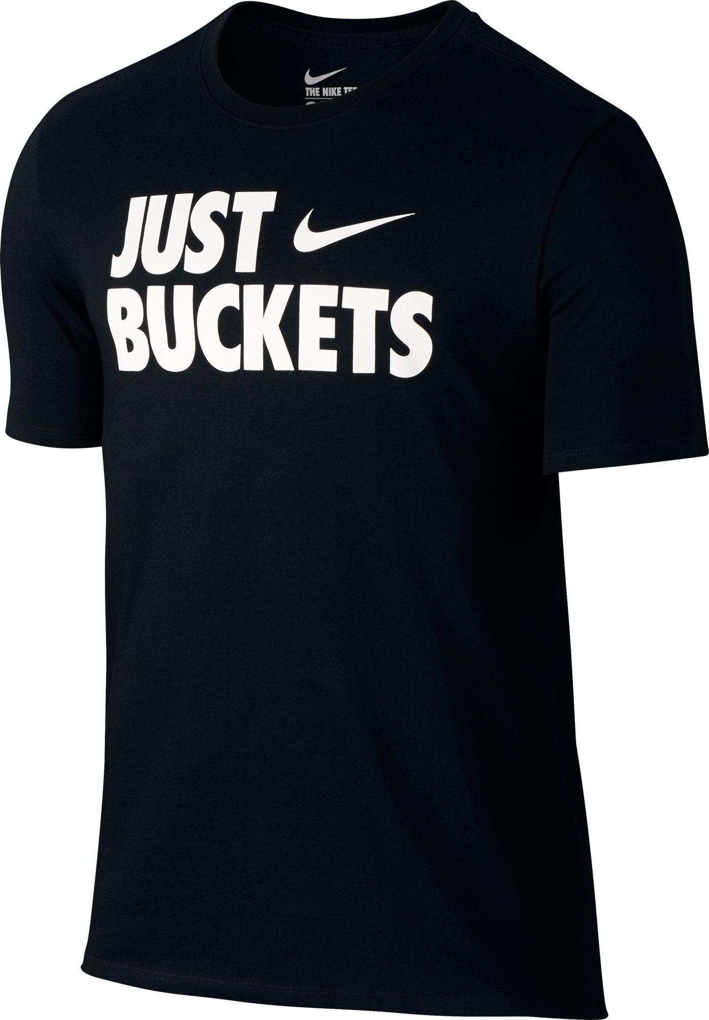 Lyst - Nike Core Verbiage Just Buckets Graphic Basketball T-shirt in ...