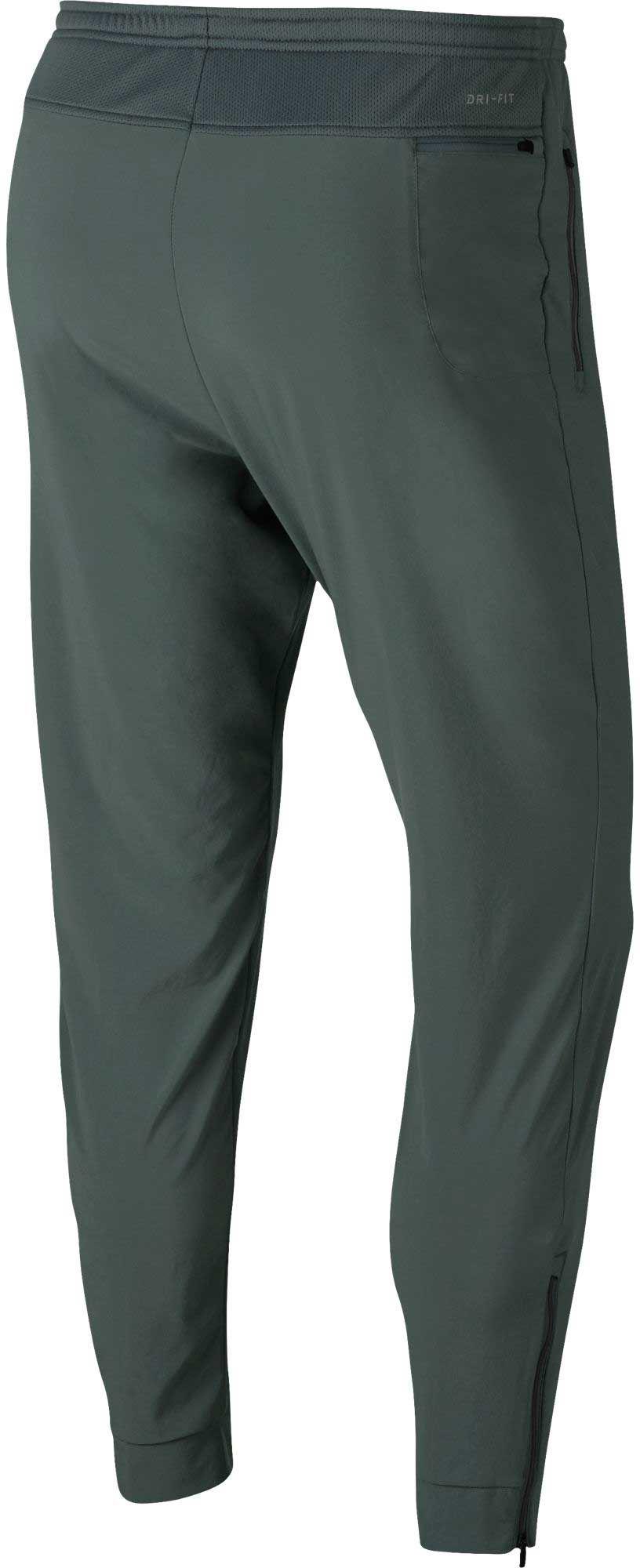 Nike Synthetic Flex Essential Running Pants in Vintage Green/White ...