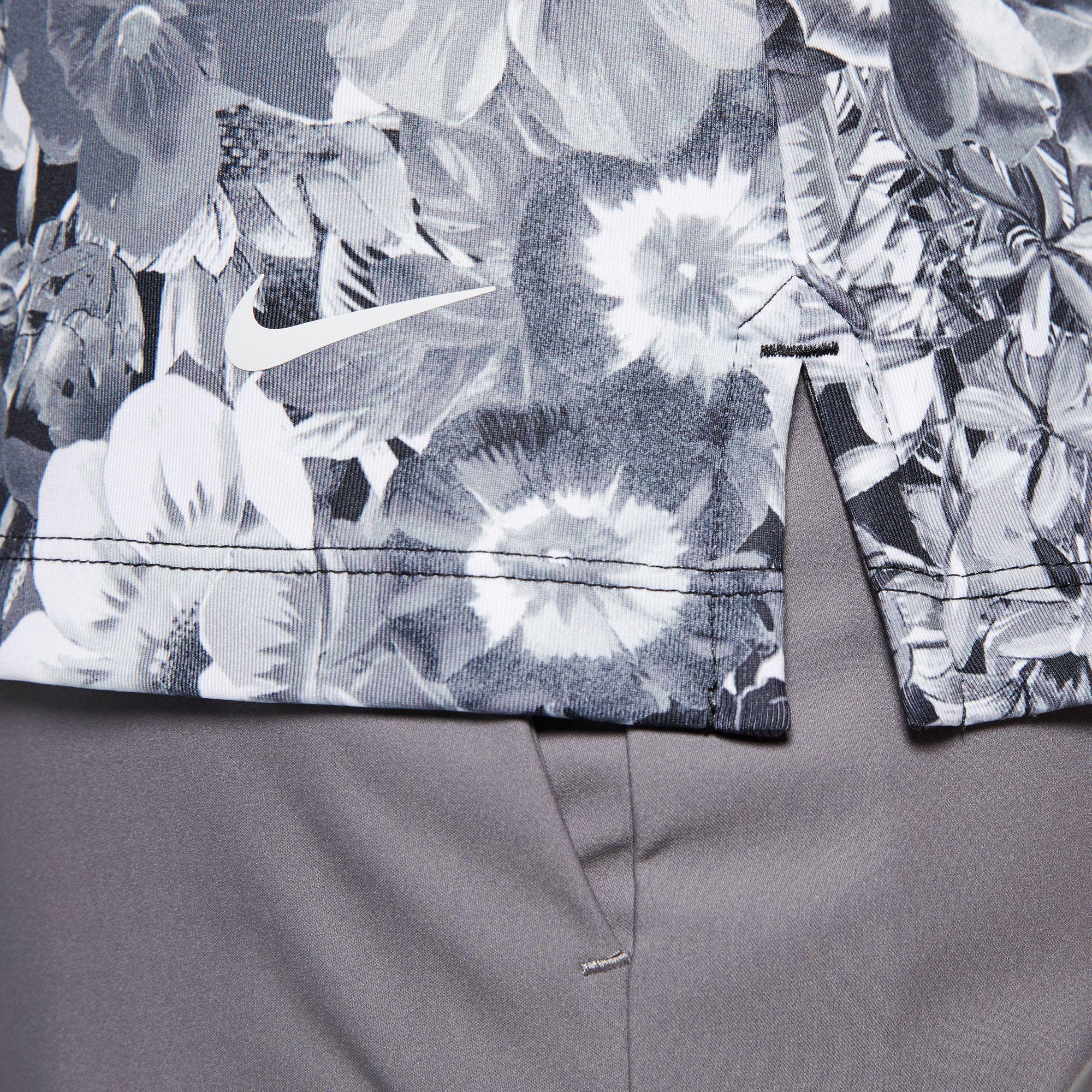 nike floral golf polo