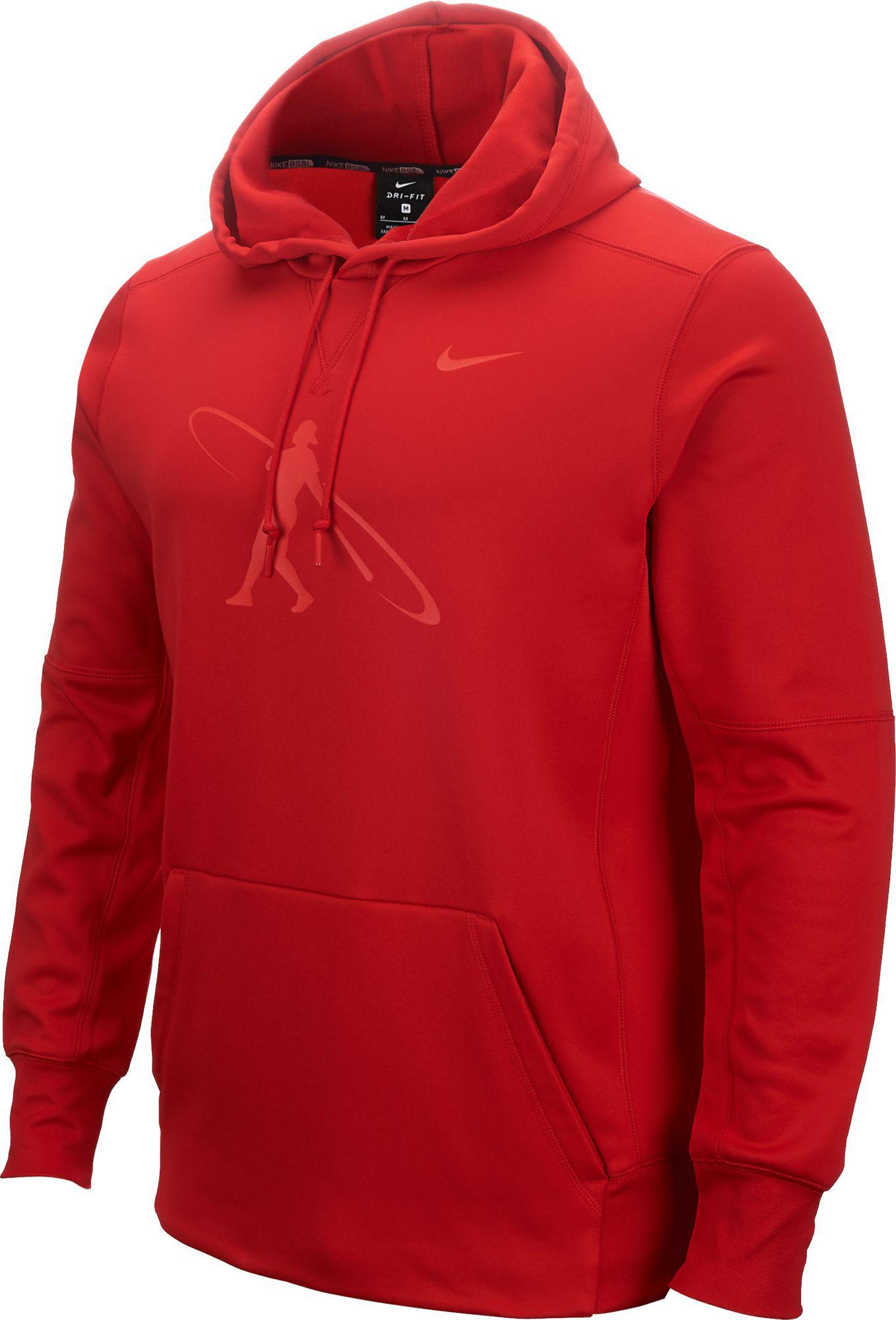 Lyst - Nike Swingman Baseball Hoodie in Red for Men