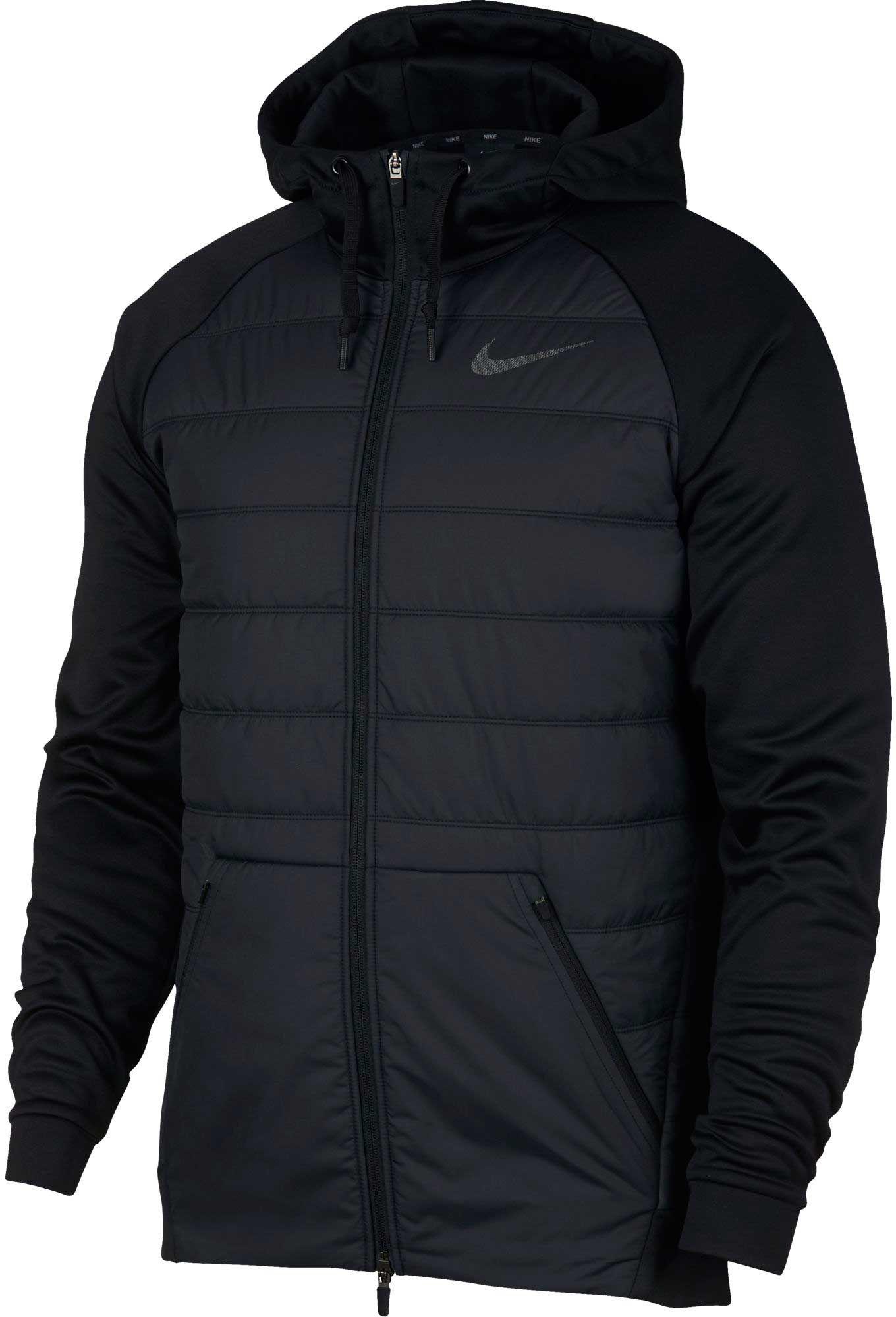 Nike Synthetic Winterized Therma Full Zip Jacket in Black for Men - Lyst