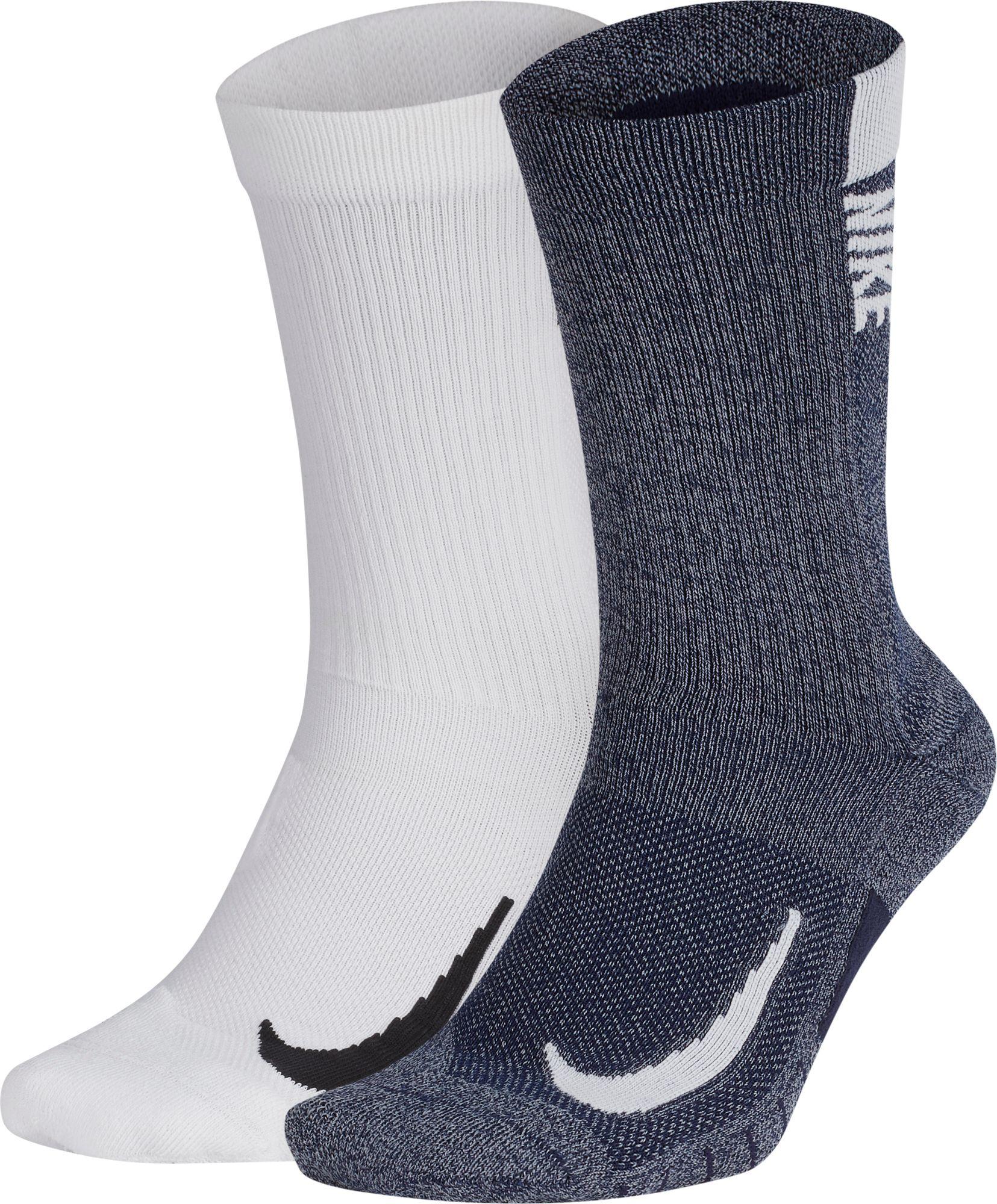 Nike Multiplier Crew Socks 2-pack in Midnight Navy/White (Blue) for Men ...