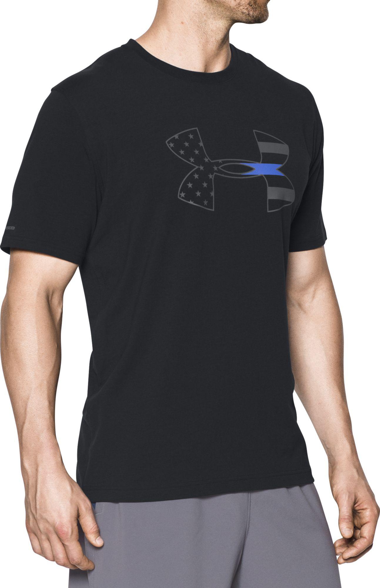 Under armour blue line shirt hotsell