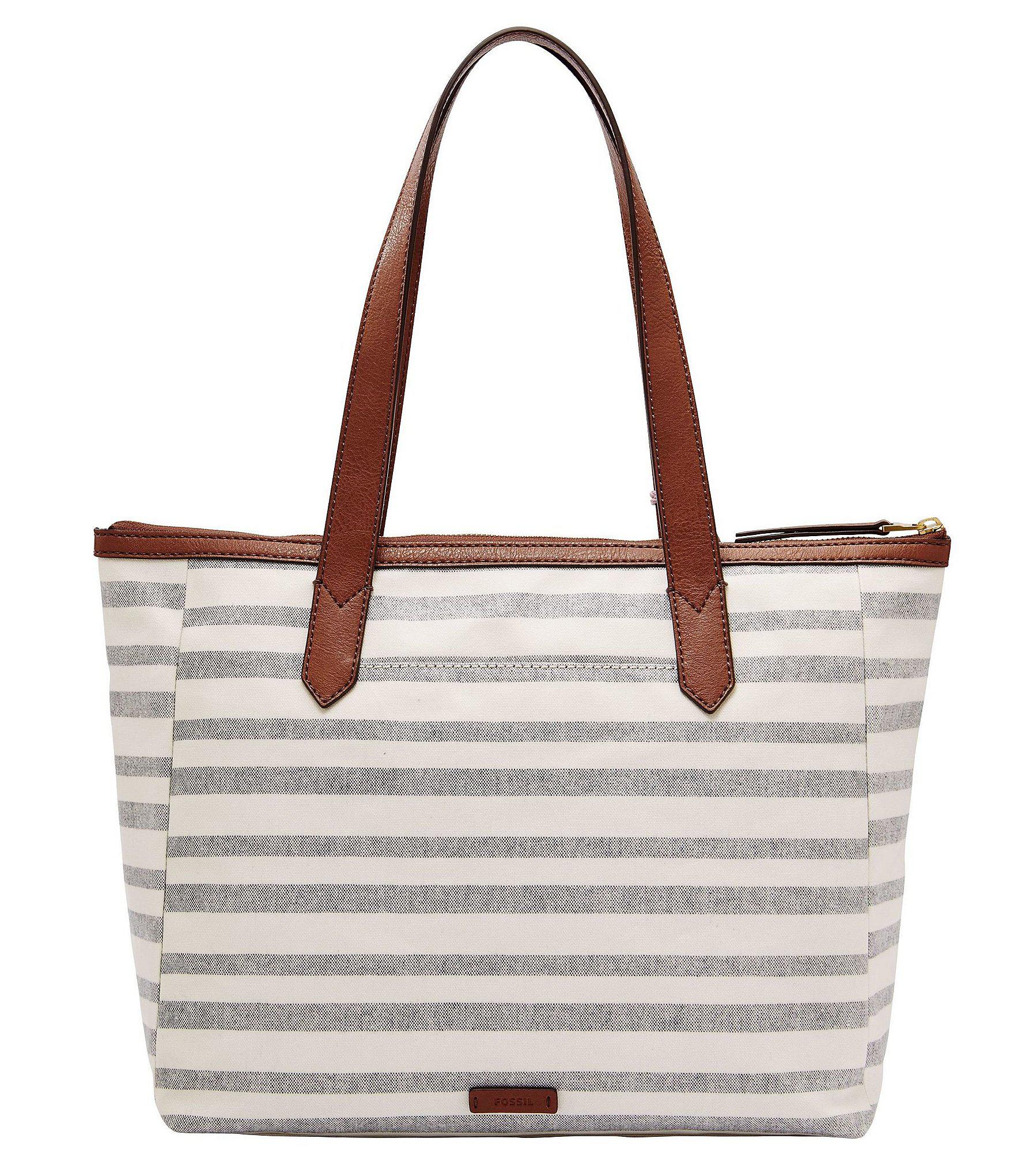 Lyst Fossil Fiona Striped East West Colorblock Tote View Fullscreen
