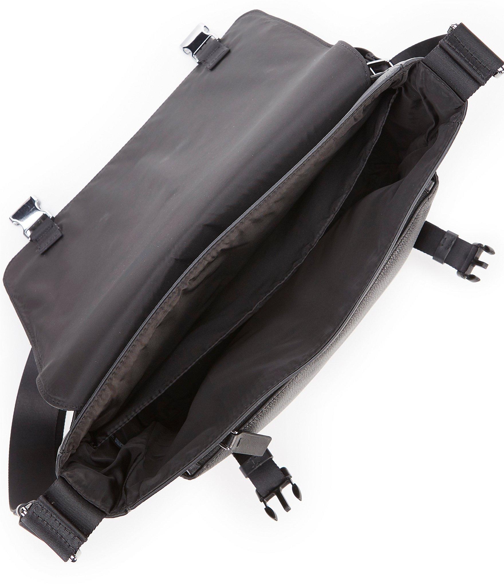 Michael Kors Men's Greyson Leather Messenger Bag IUCN Water