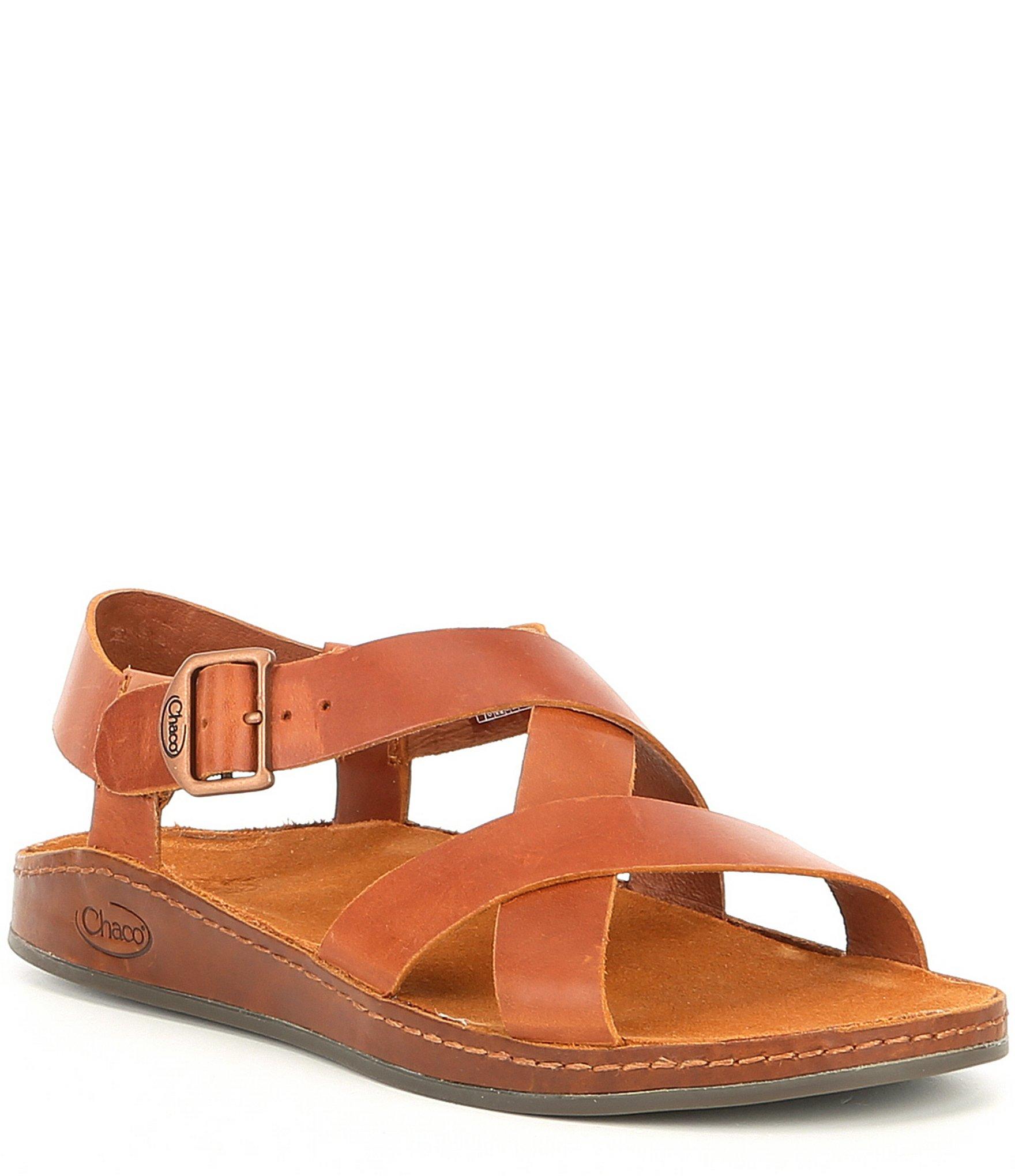 brown sandals leather