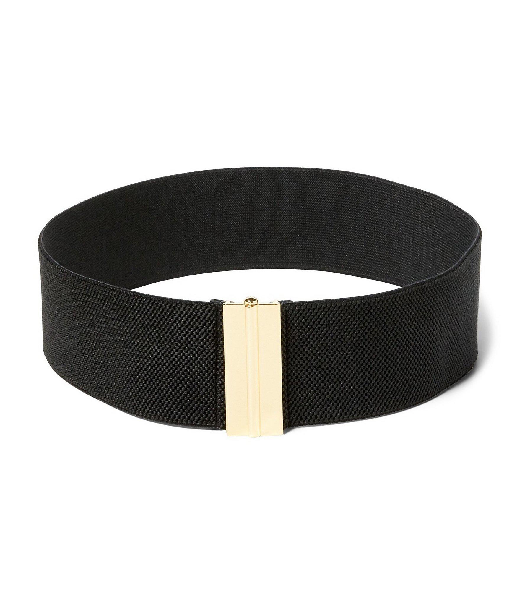 Lyst - Lauren by Ralph Lauren Interlock Stretch Belt in Black