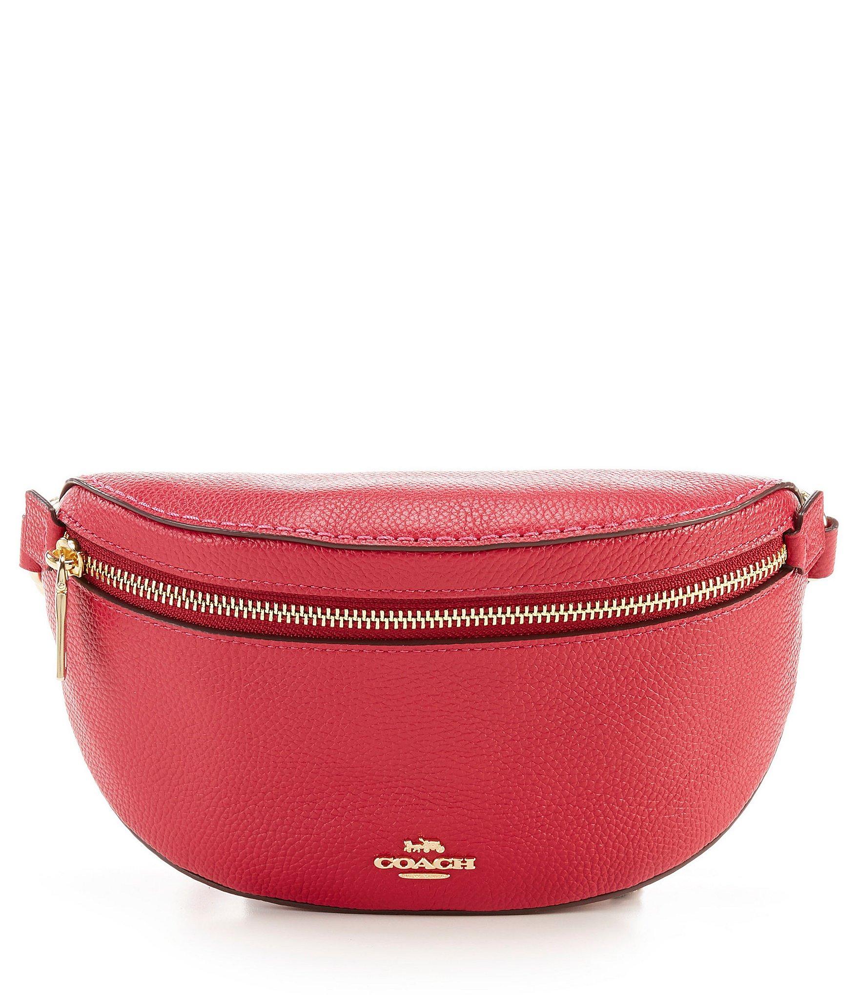 coach belt bag red