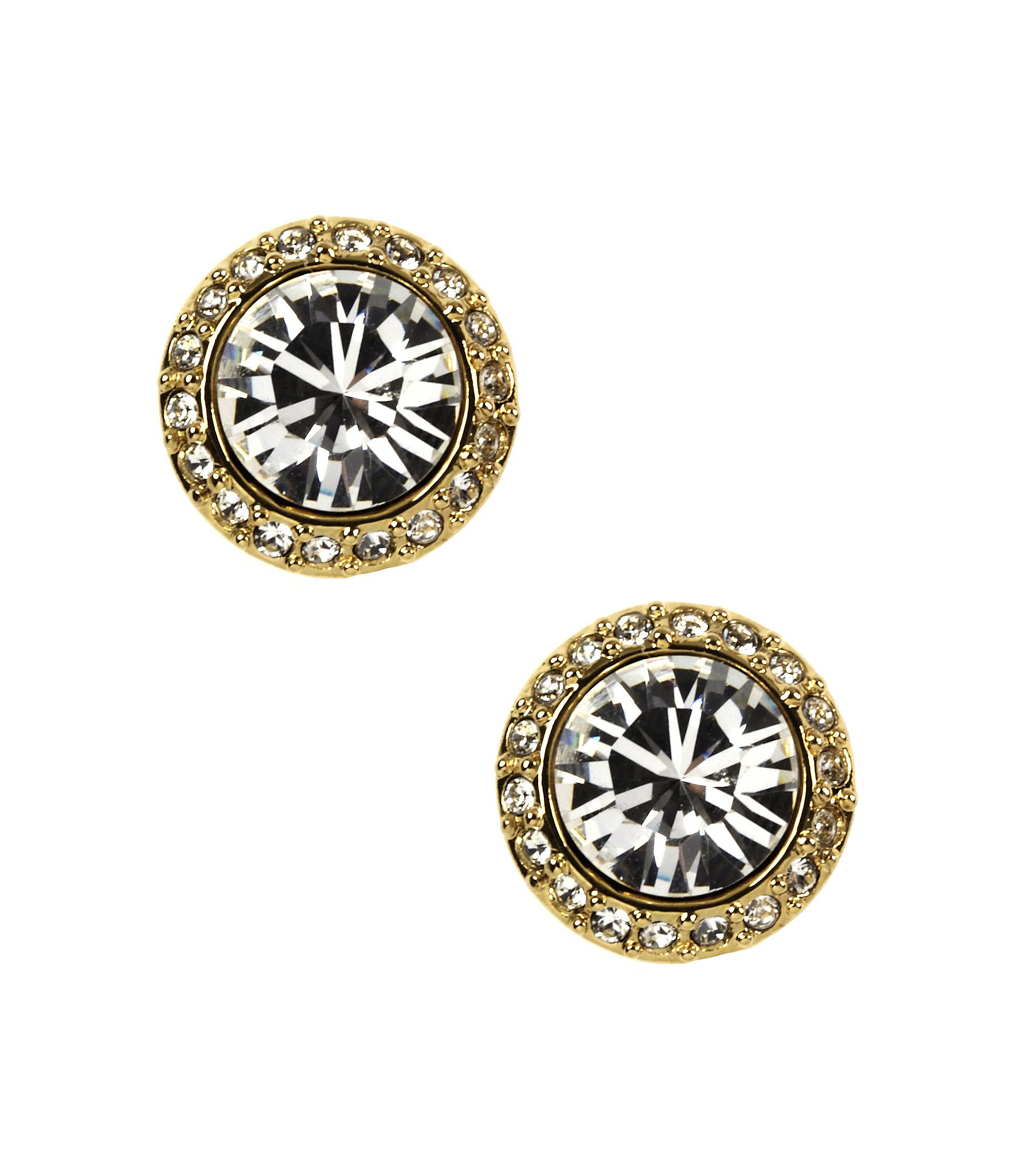 Lyst Givenchy Taylor Pave Stud Earrings in Metallic