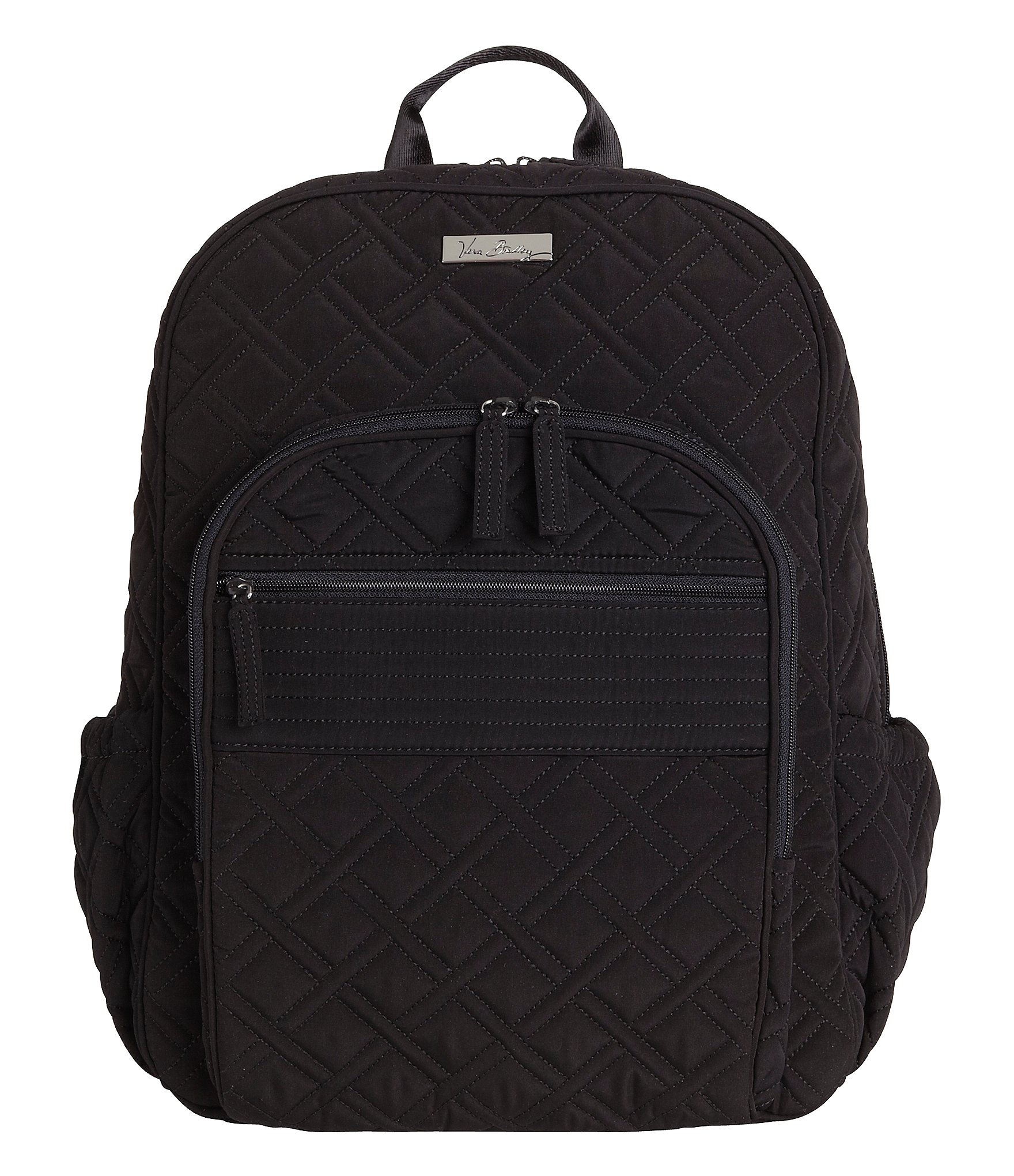 Vera Bradley Quilted Campus Backpack in Black - Lyst