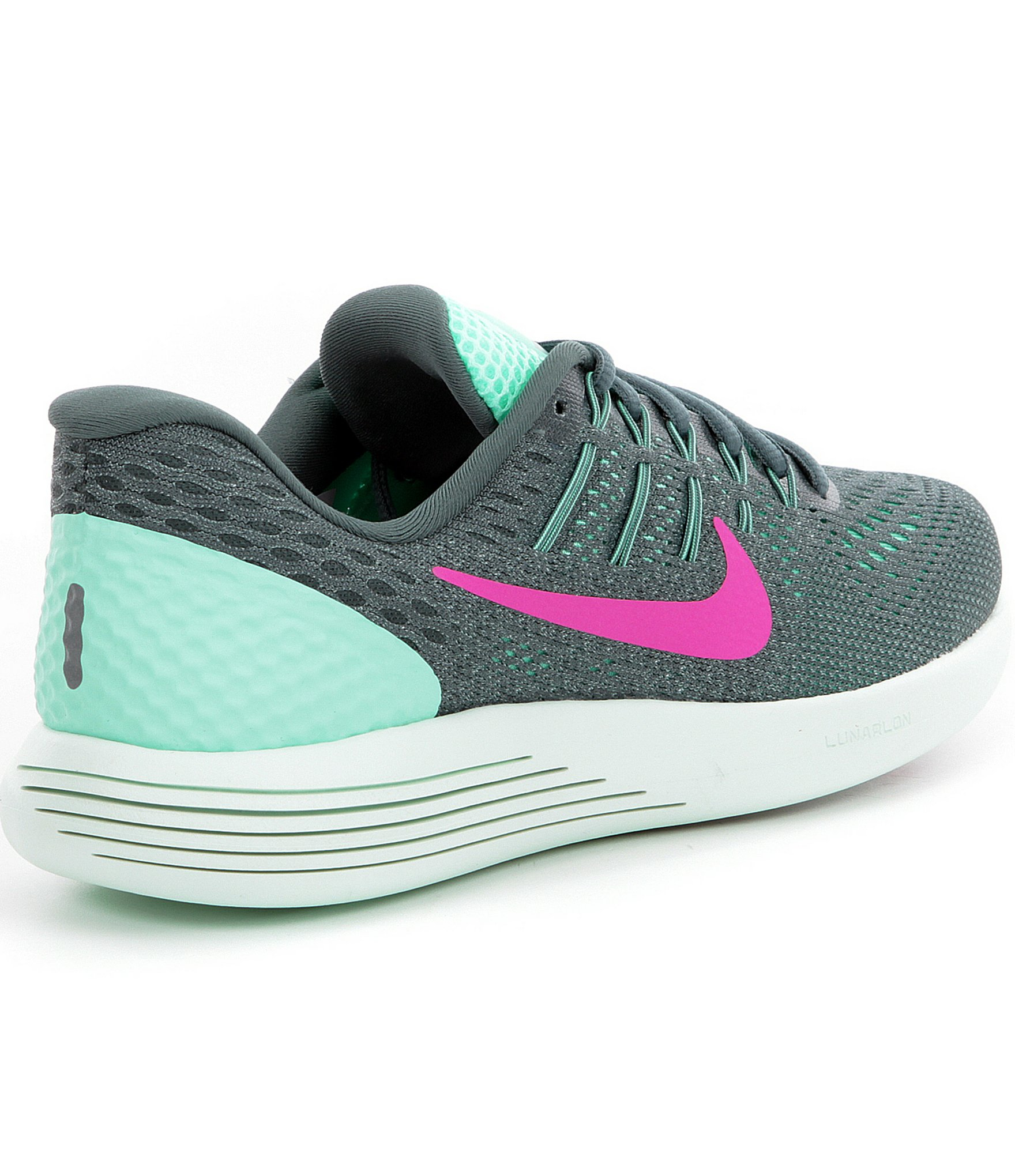 nike light green running shoes
