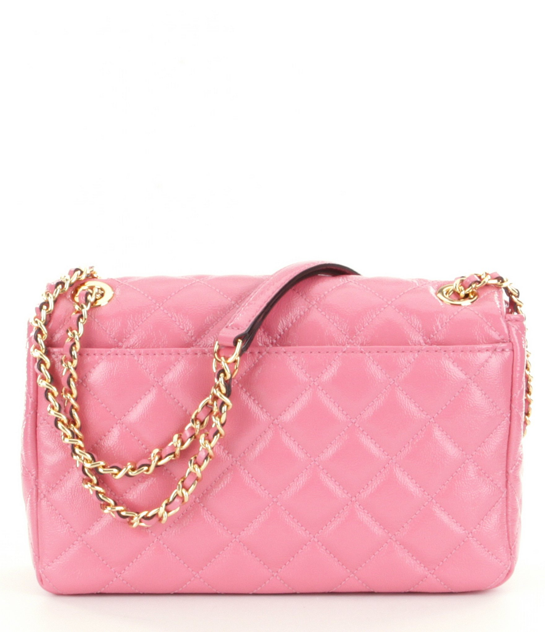 MICHAEL Michael Kors Sloan Quilted Patent Leather Chain-strap Large Shoulder Bag in Pink - Lyst