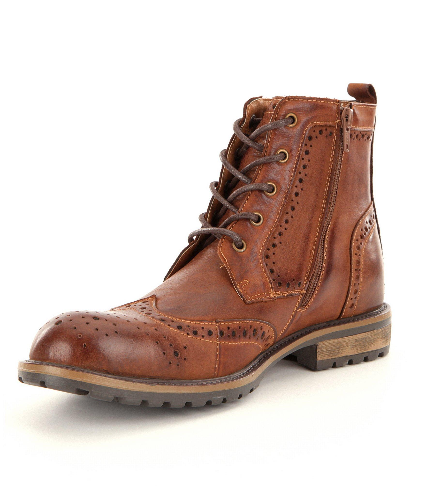 steve madden gastonn wingtip boot