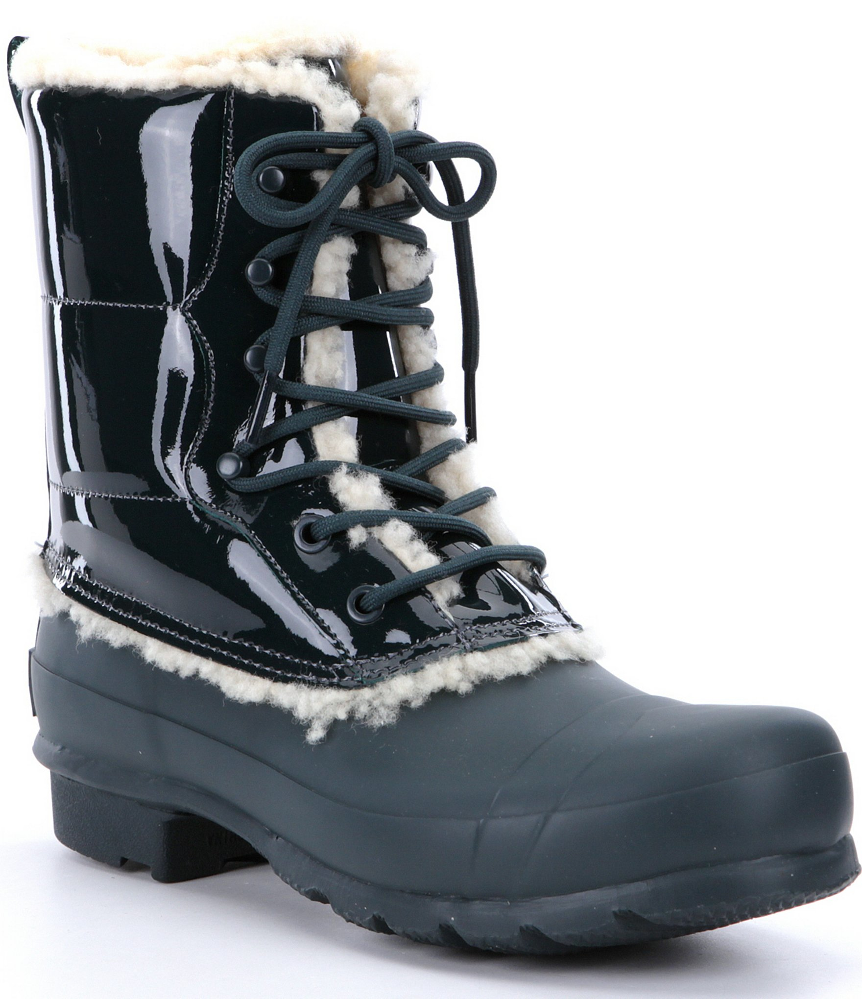 lined rain boots women's