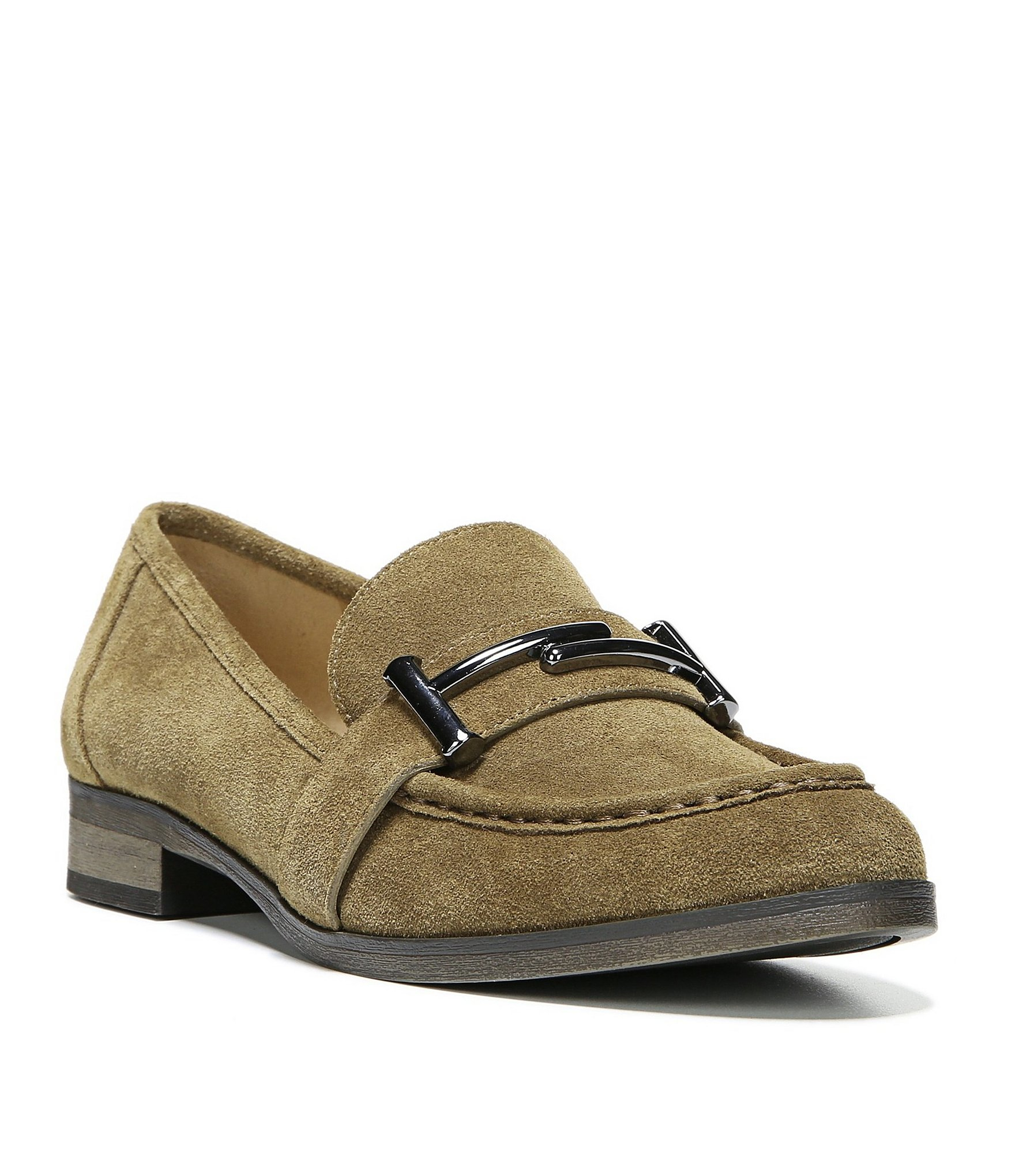 Lyst - Franco Sarto Suede Baylor Loafers in Natural