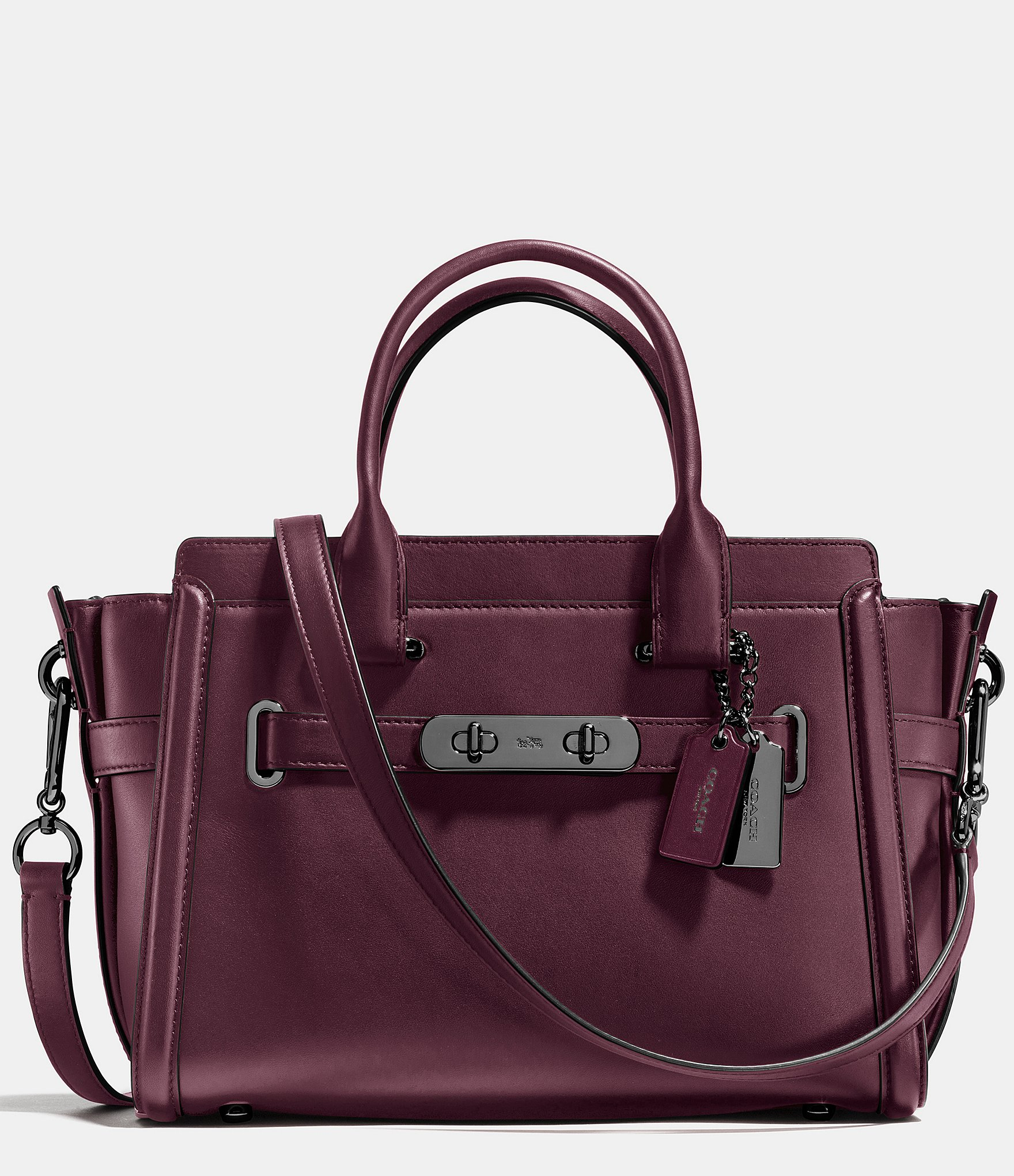 Lyst - Coach Swagger 27 In Glovetanned Leather in Purple